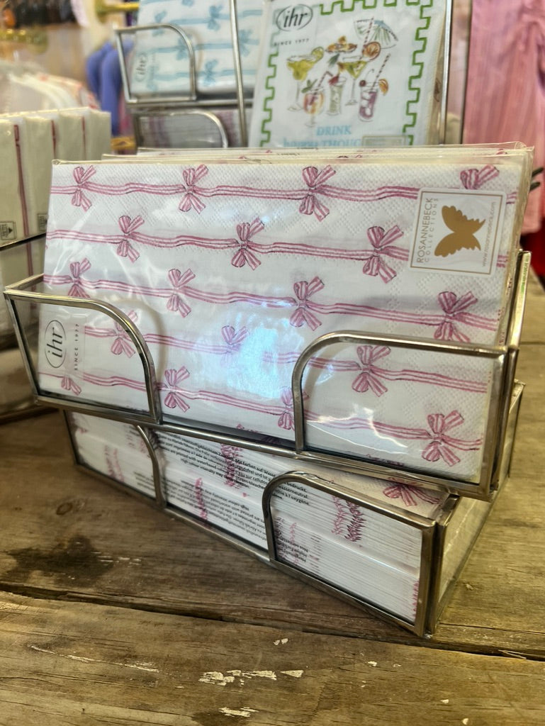 Pink Bow Guest Towel 16ct.
