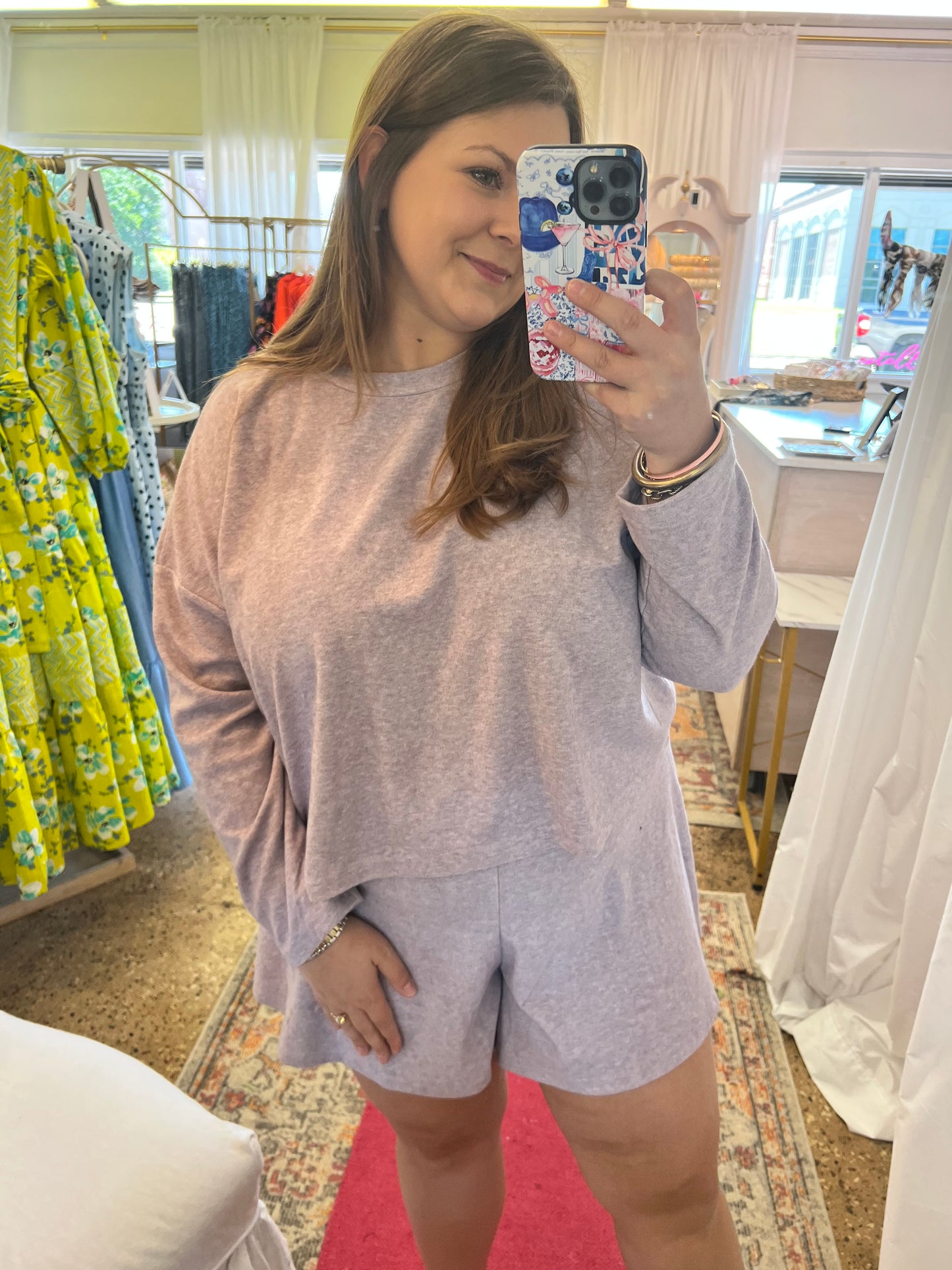 Violet Flare Short Set