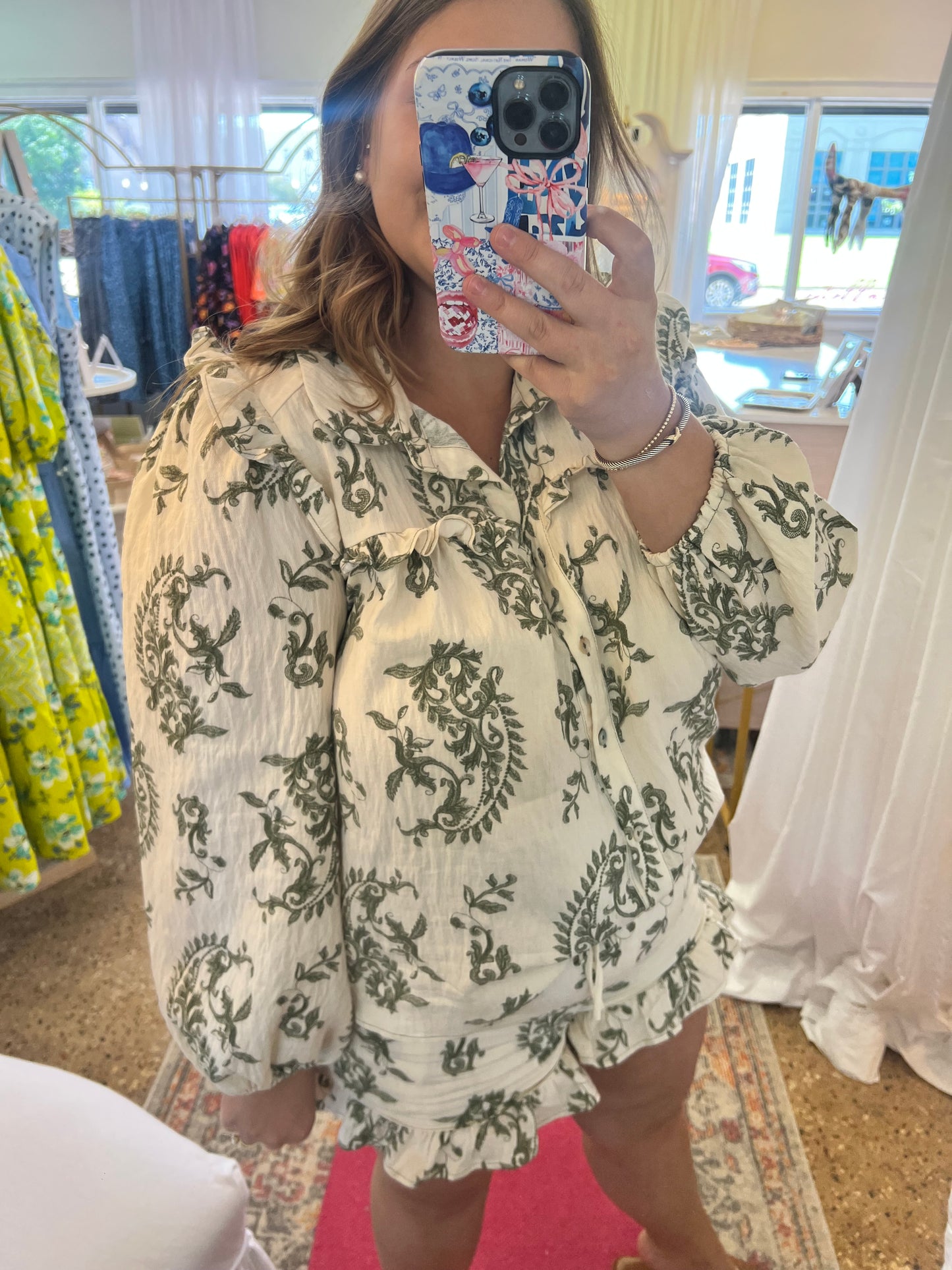 Floral Babydoll Short Set
