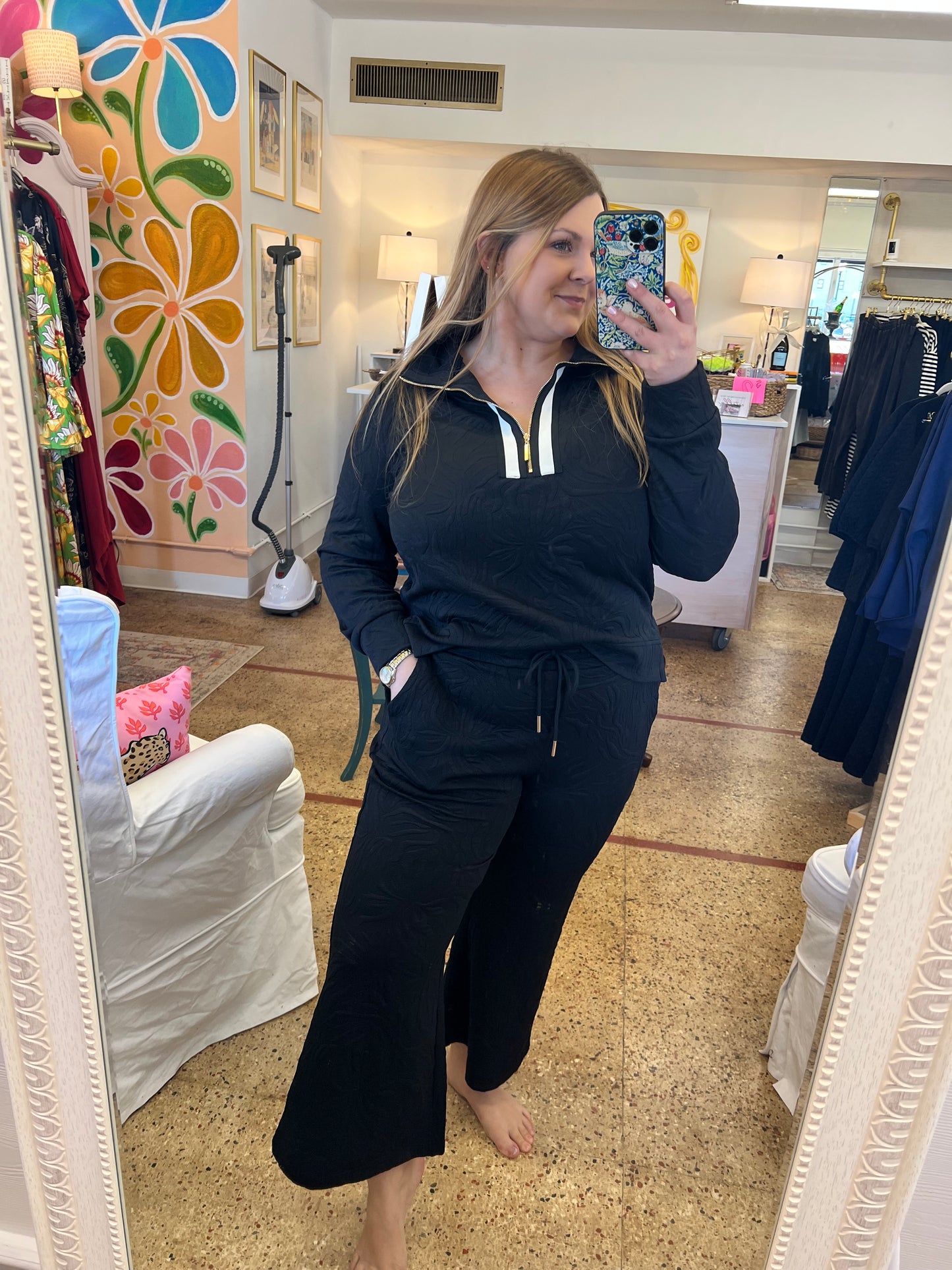 Quarter Zip Top/Pant Set