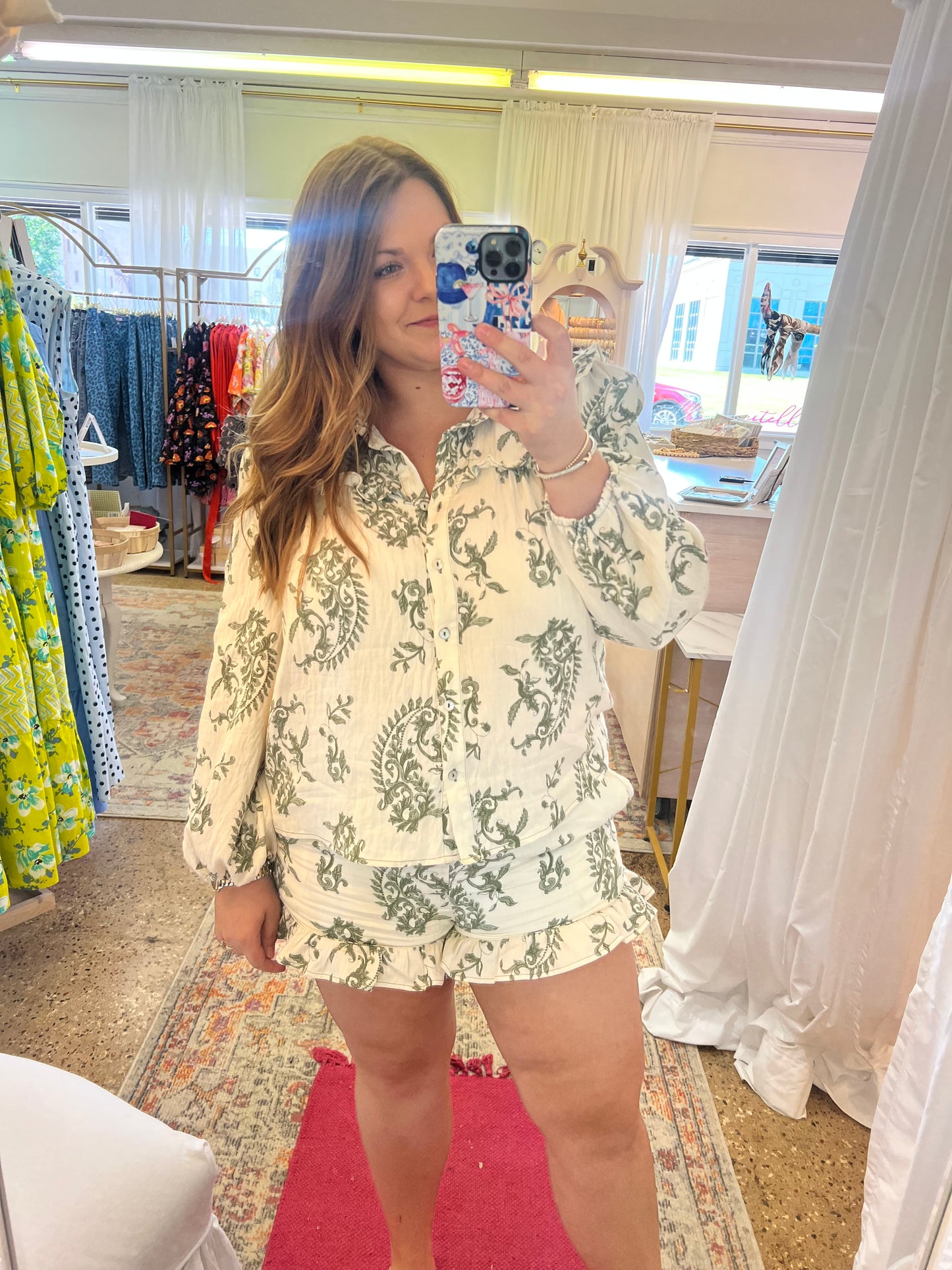 Floral Babydoll Short Set