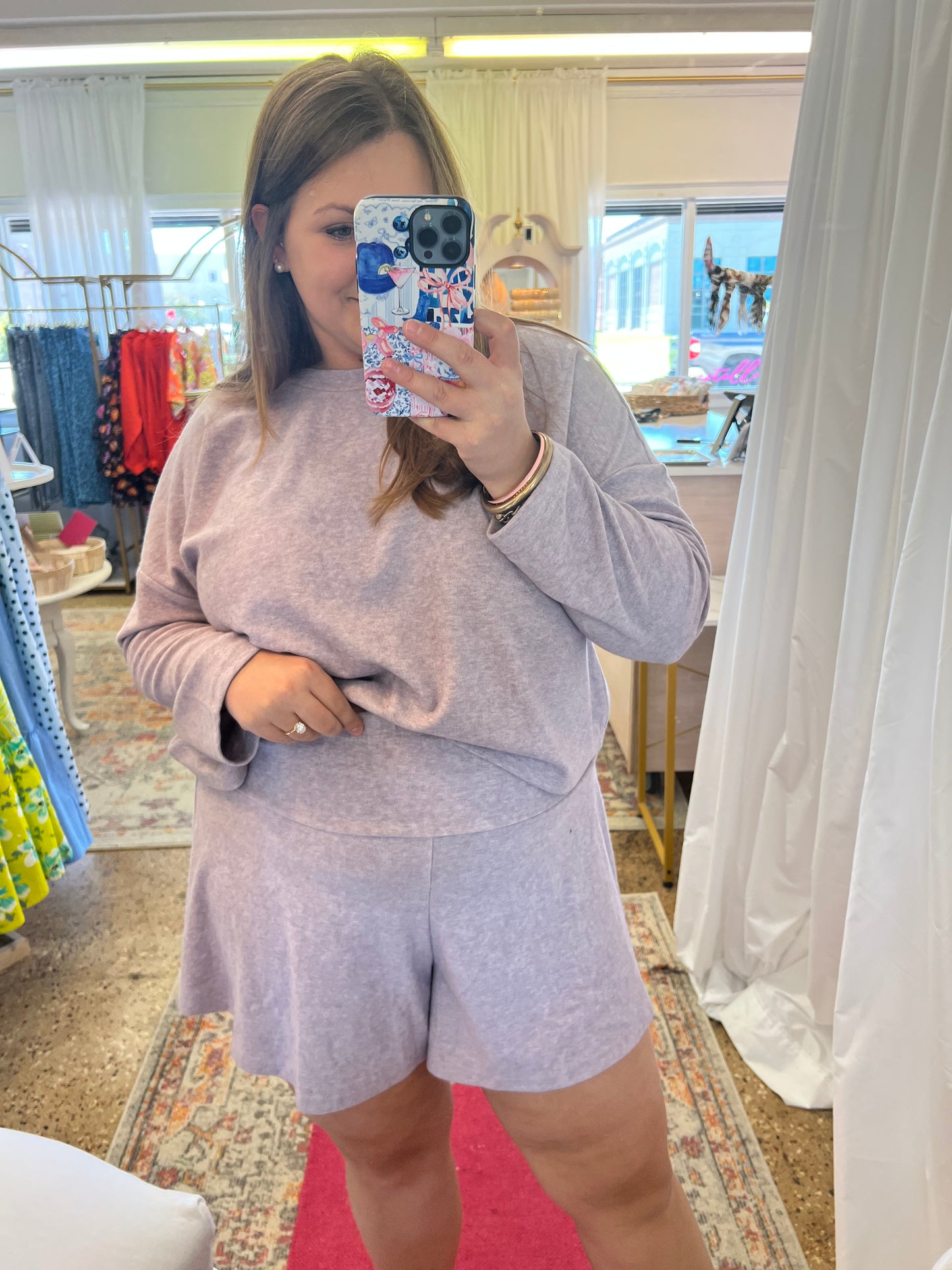 Violet Flare Short Set