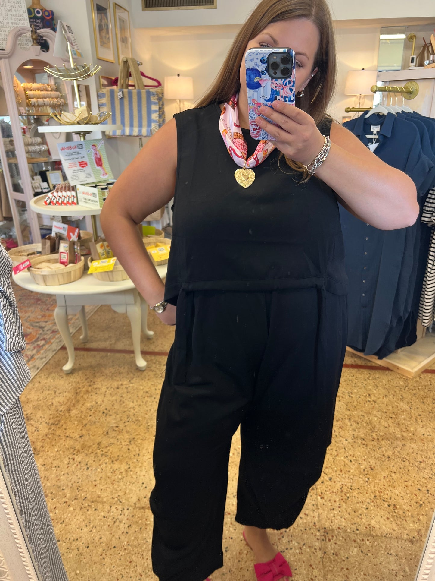 Tie-top Jogger Pant Set