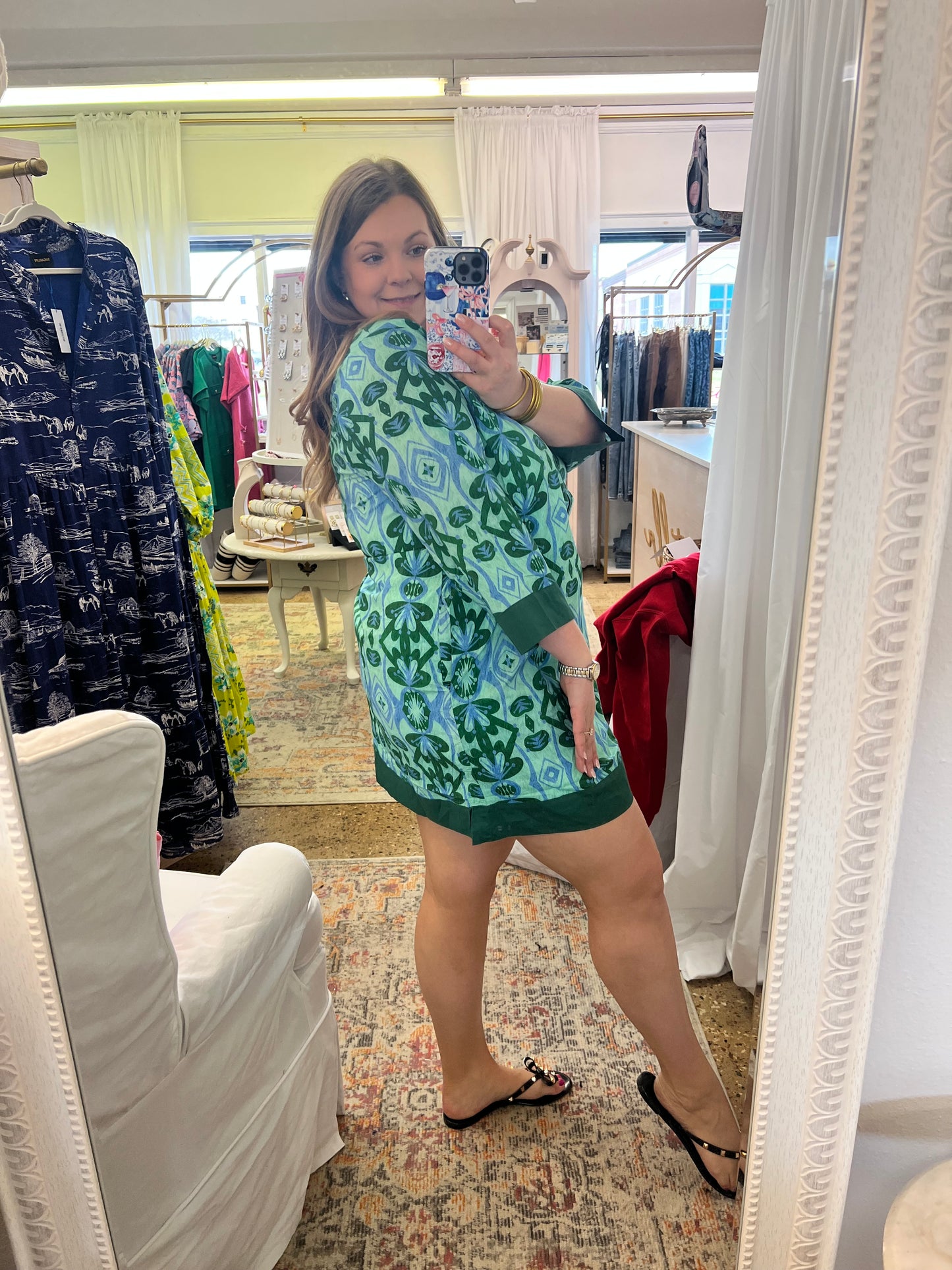 Palm Beach Collared Mini Dress