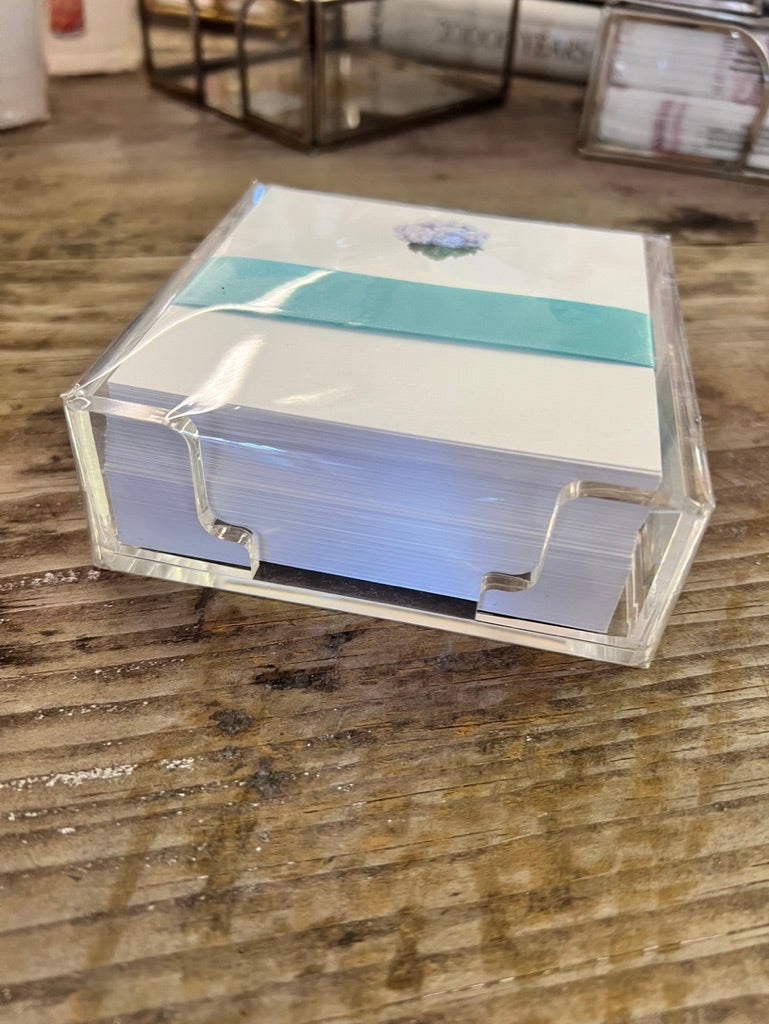 Hydrangea Desk Set Note Pad