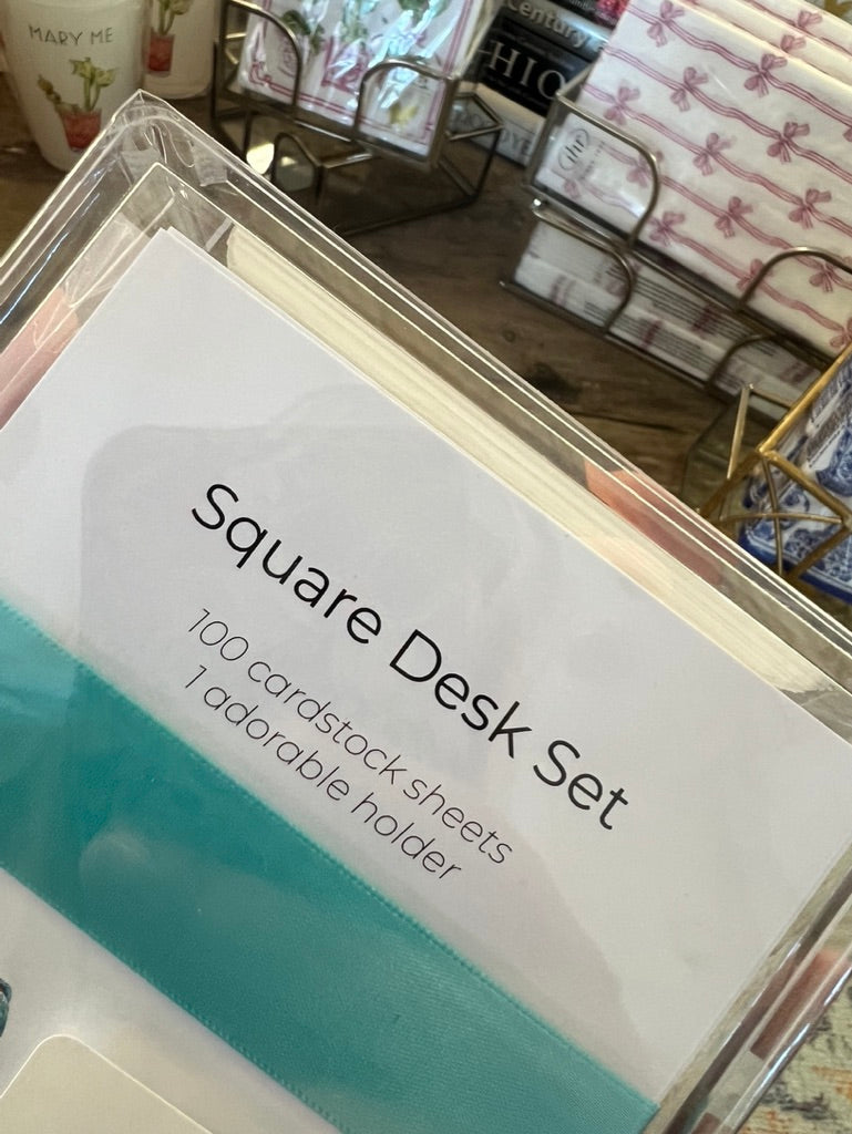 Hydrangea Desk Set Note Pad