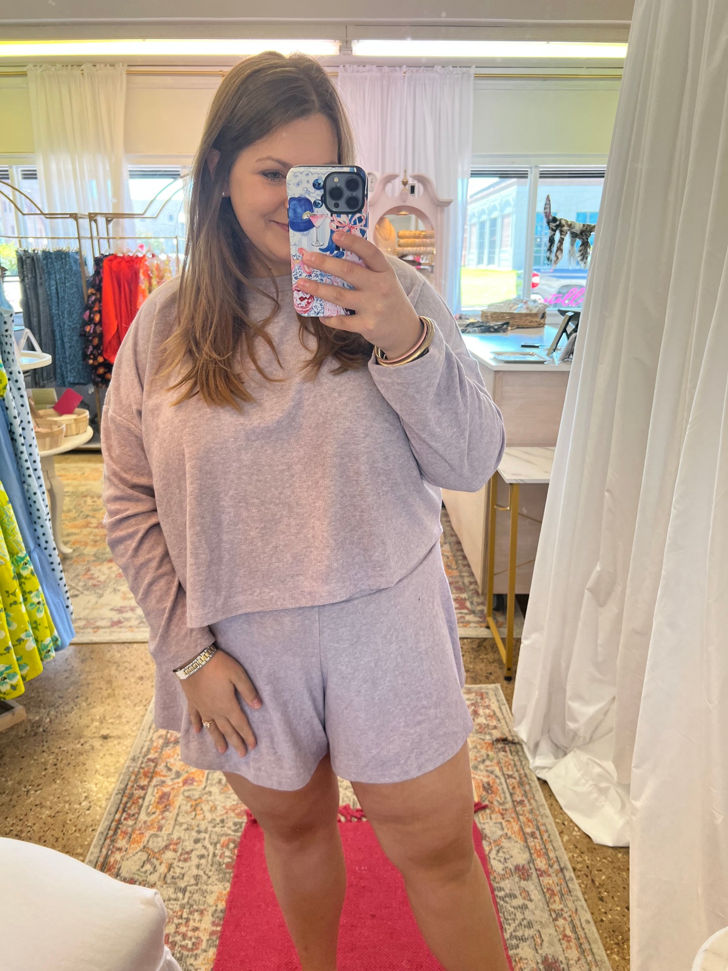 Violet Flare Short Set