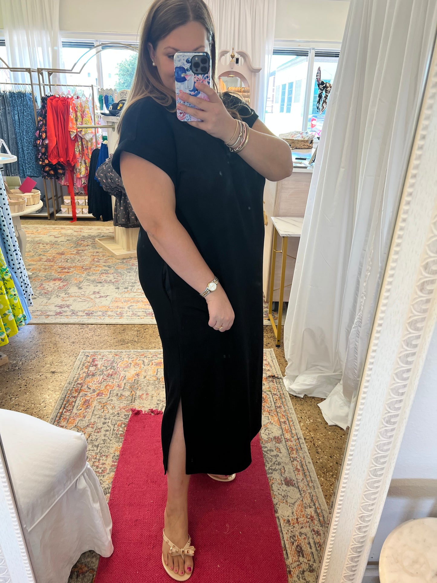 Modal collared Midi Dress