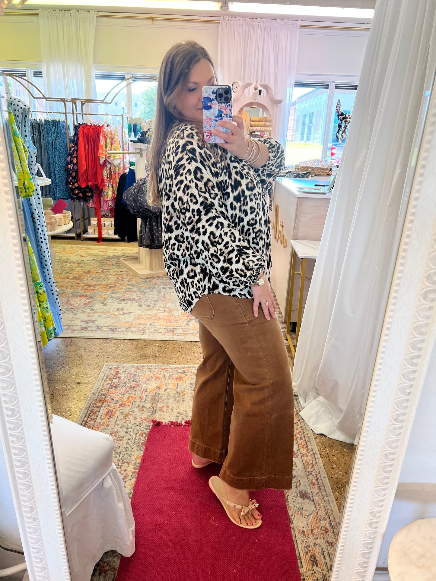 Leopard Loose Fit Blouse