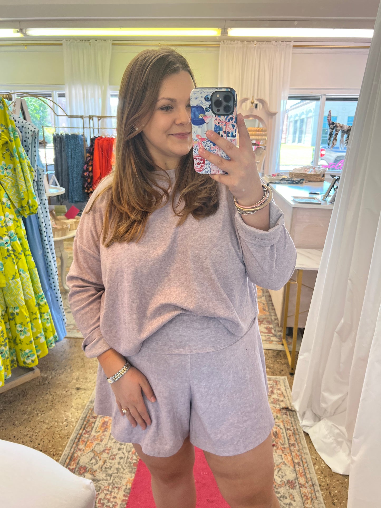 Violet Flare Short Set