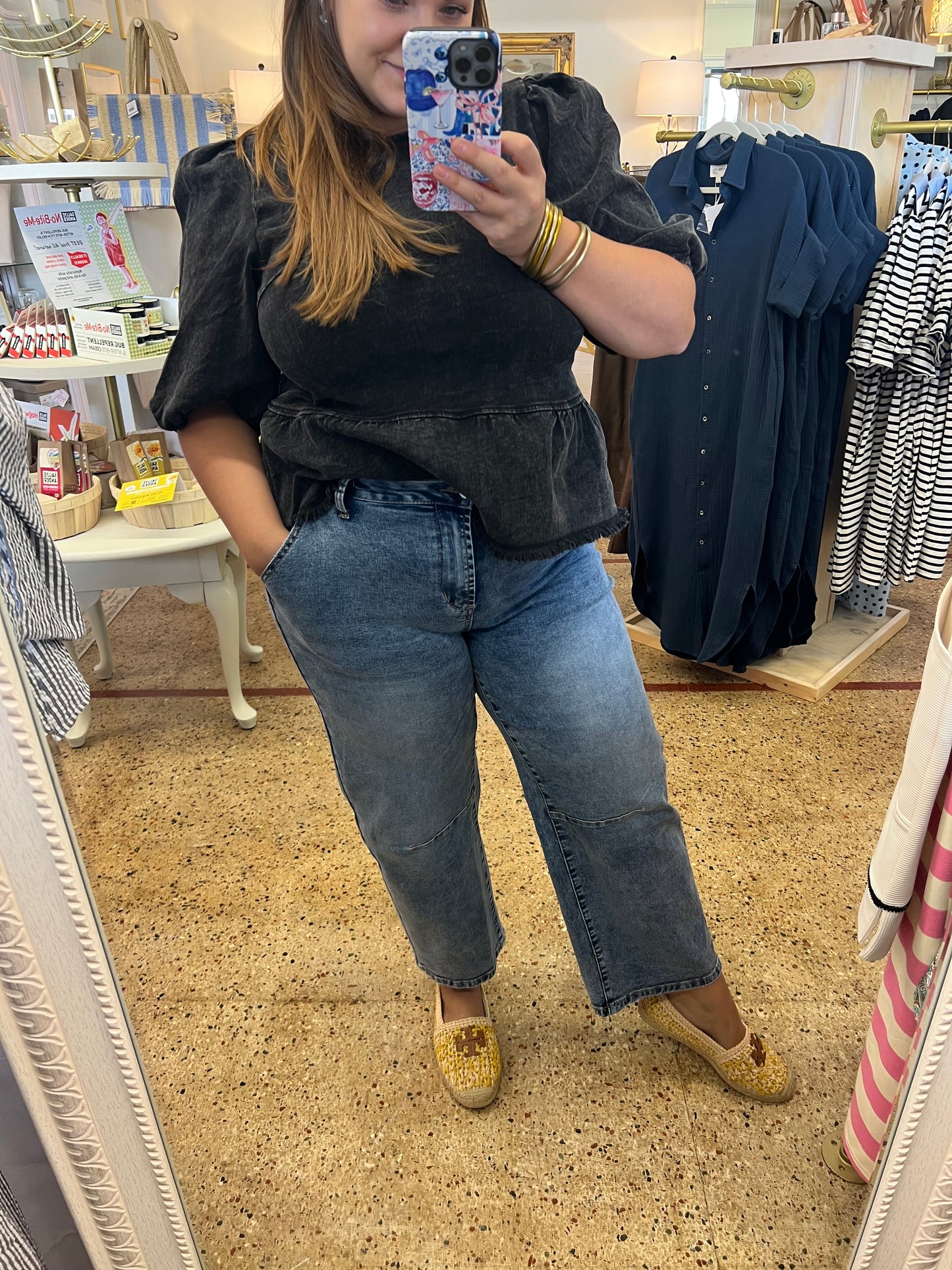 High Waist Barrel Jeans