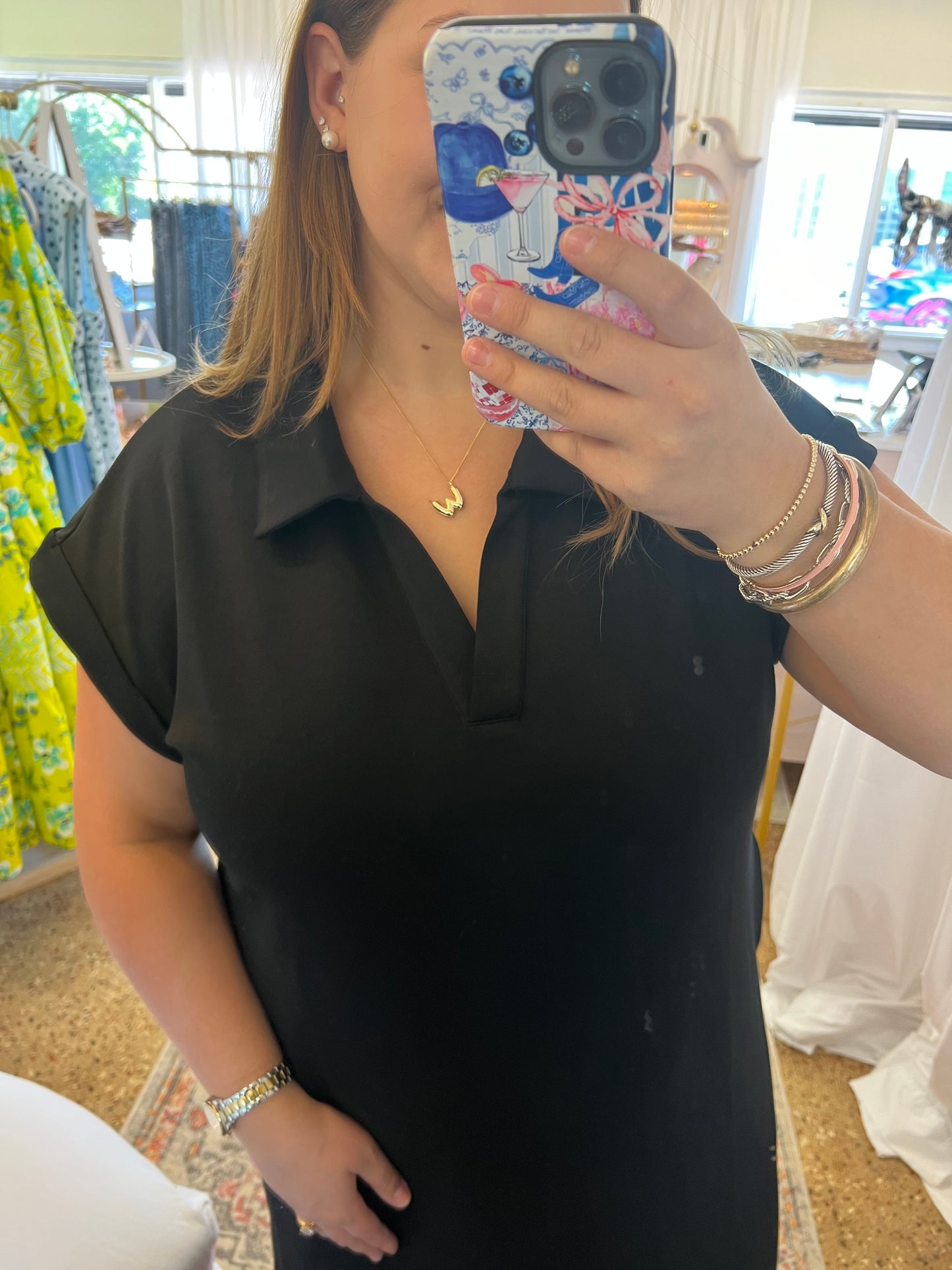 Modal collared Midi Dress