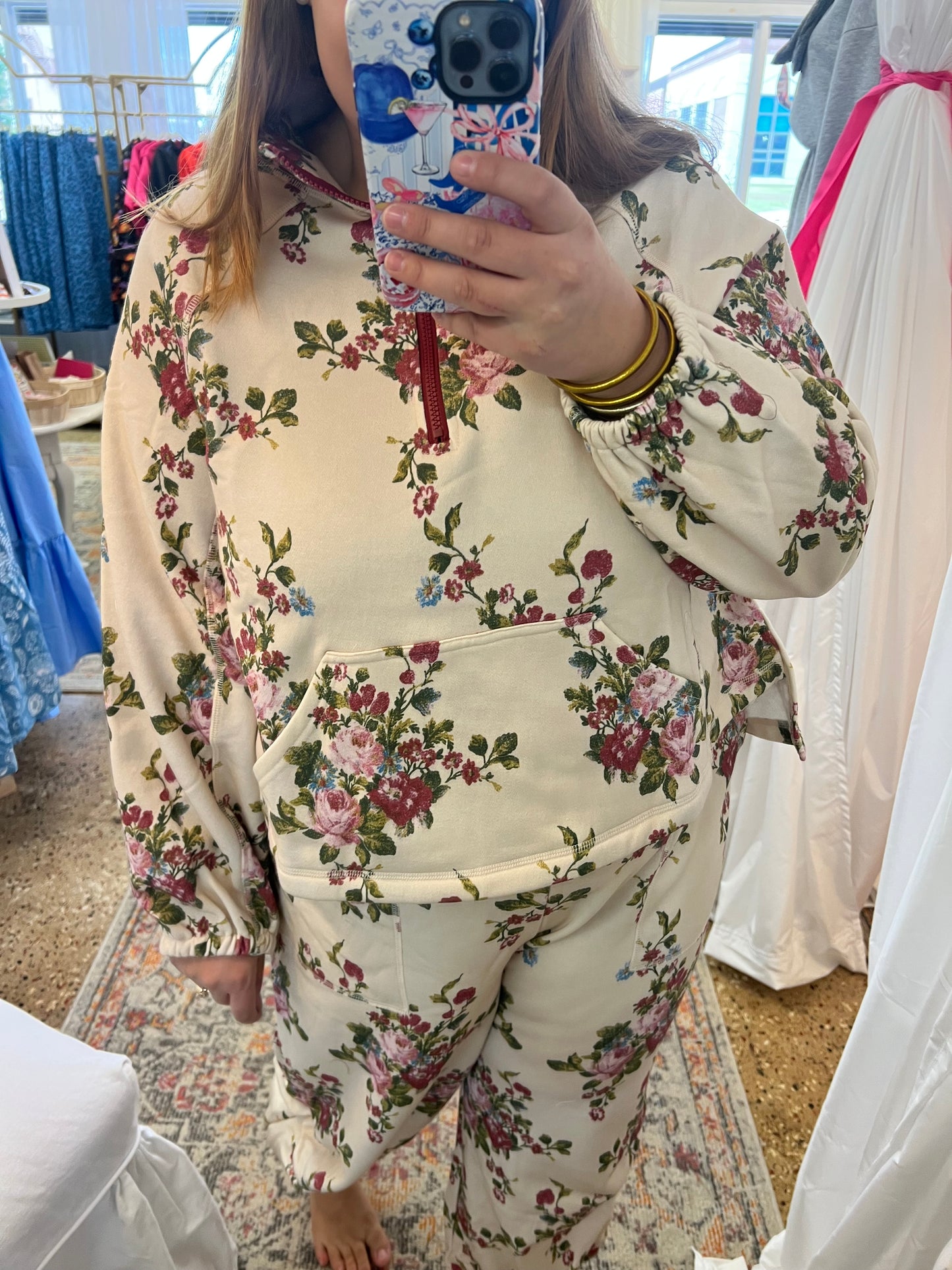 Floral Flirty Sweatsuit Set