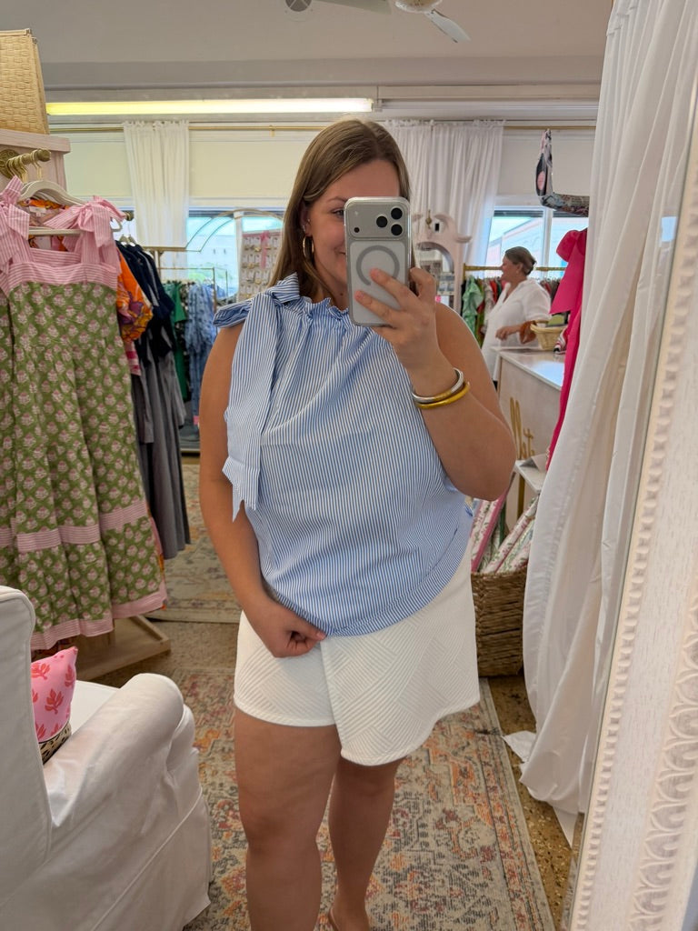 High Neck Bow Top