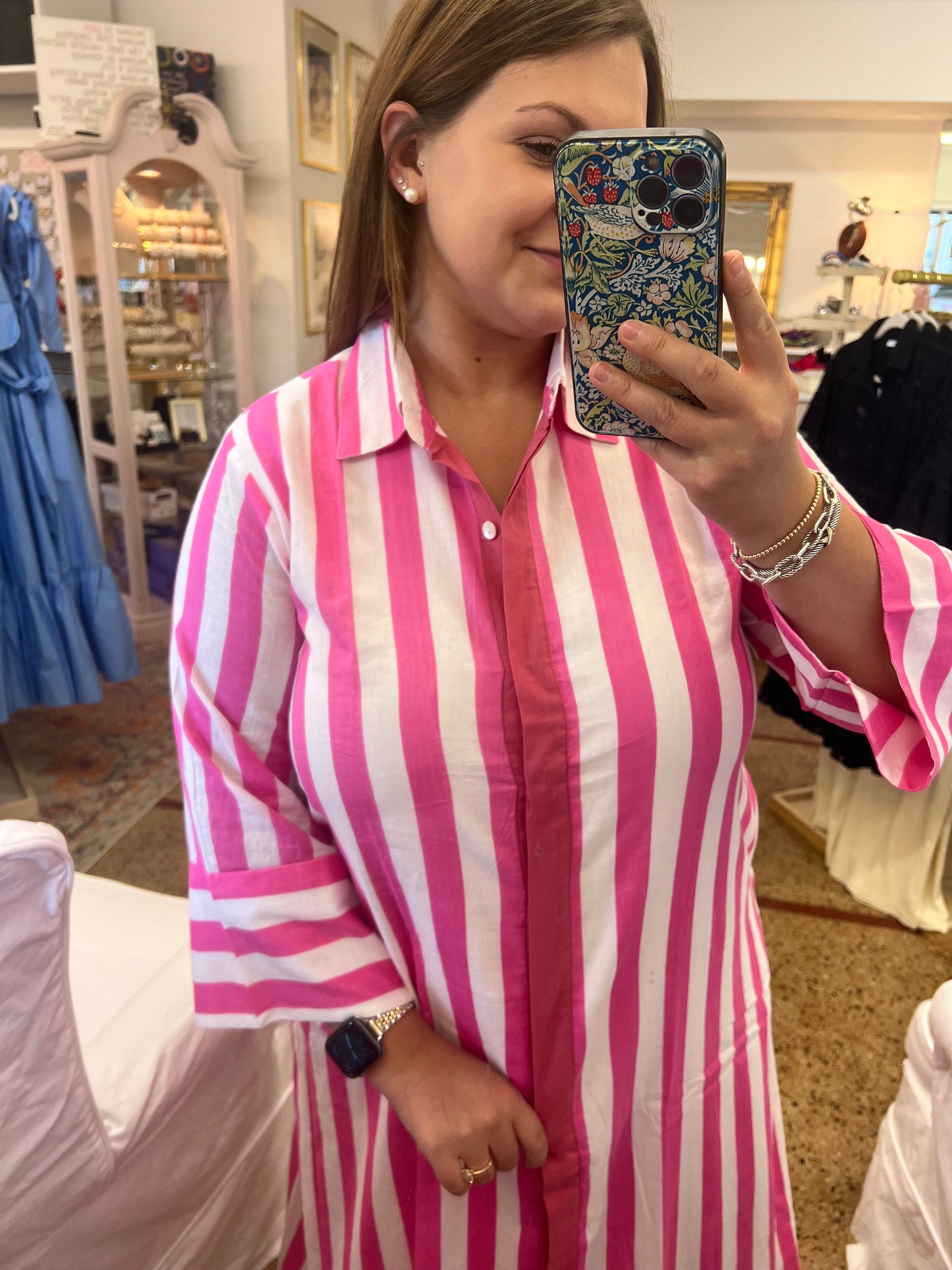 Pink Cabana Maxi Dress