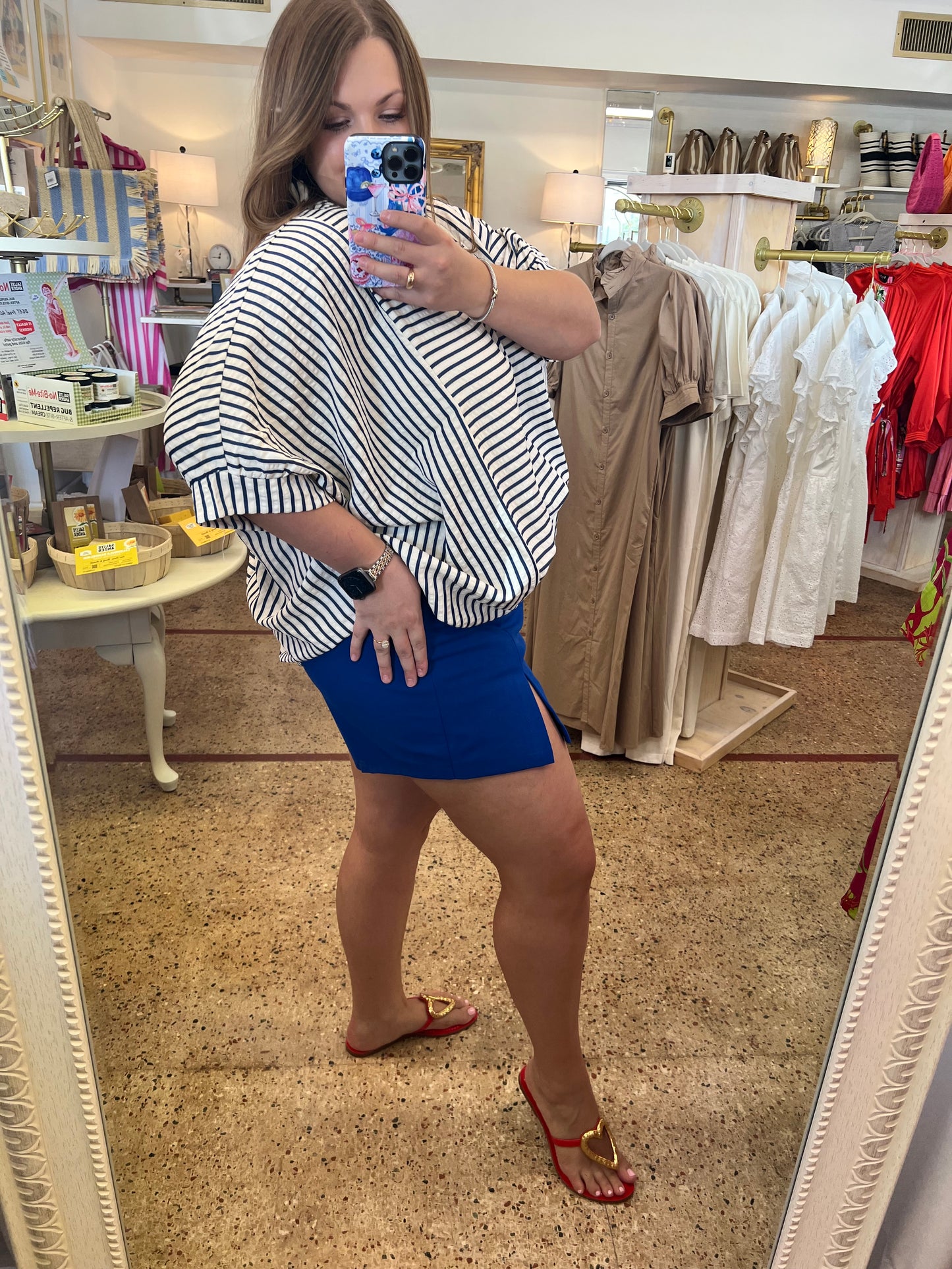 Royal Blue Crepe Skort