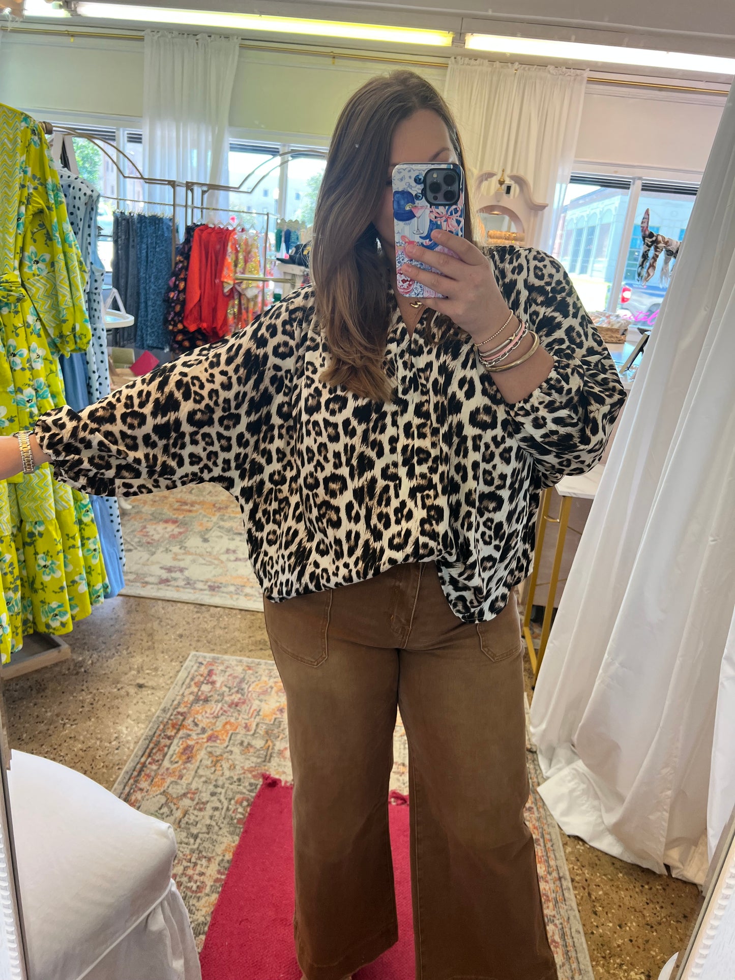 Leopard Loose Fit Blouse