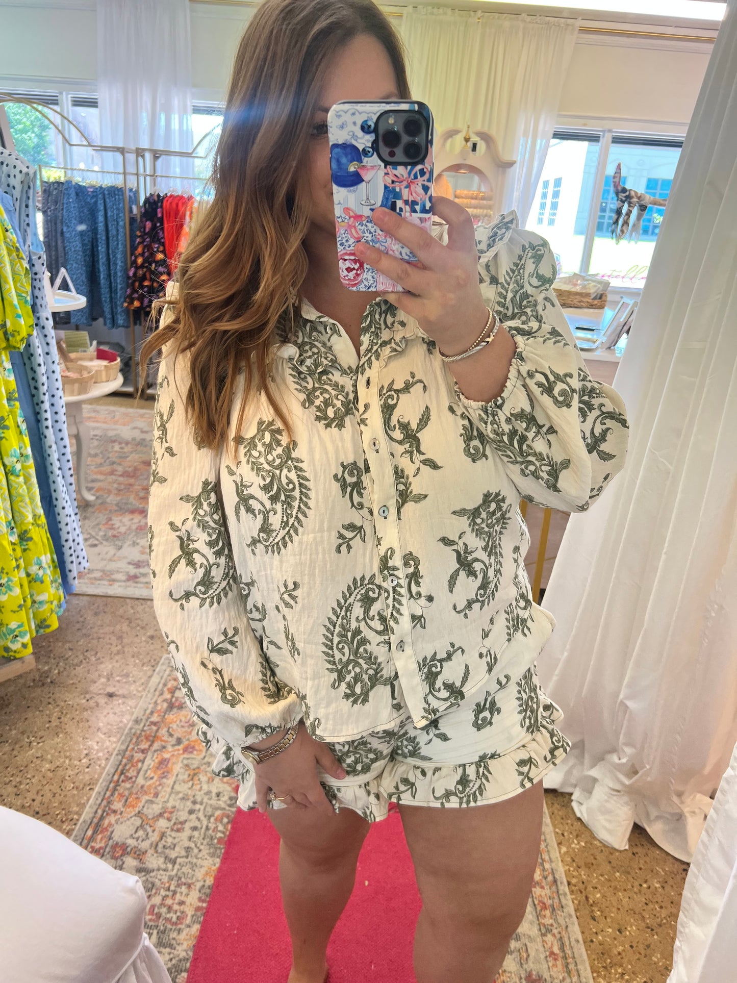 Floral Babydoll Short Set