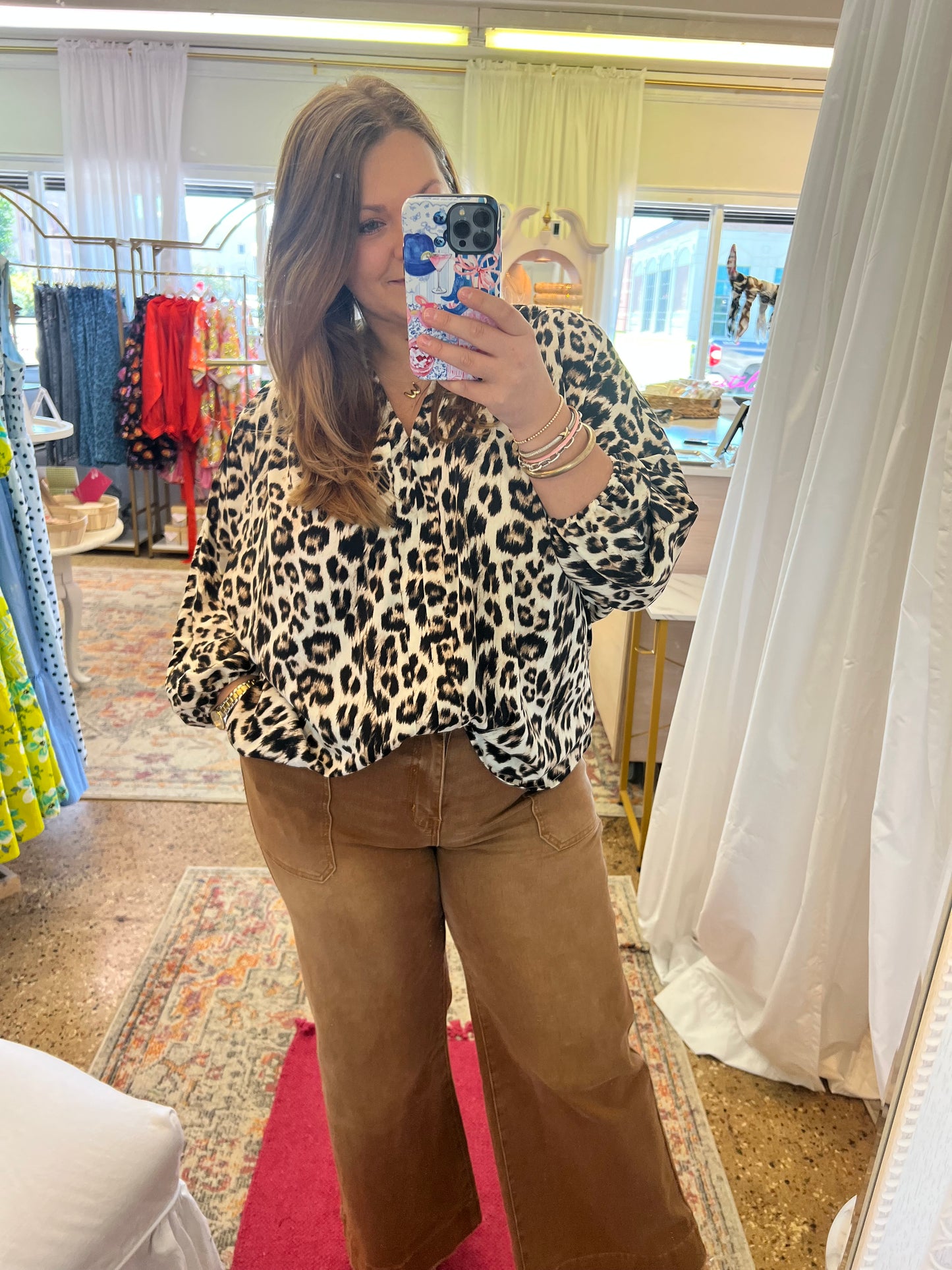 Leopard Loose Fit Blouse