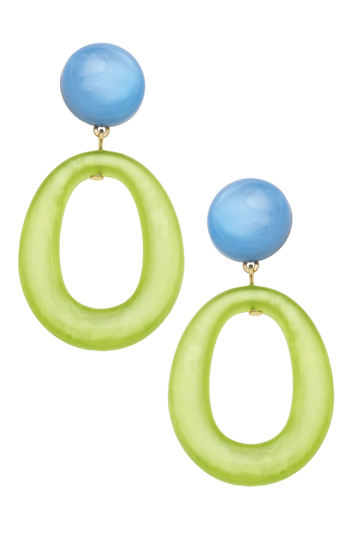 Ansley Marbled Resin Earrings