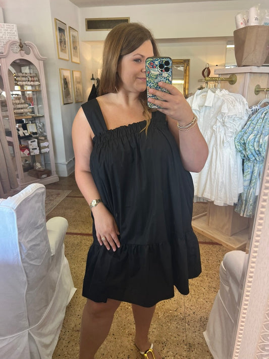 Poplin Babydoll Mini Dress