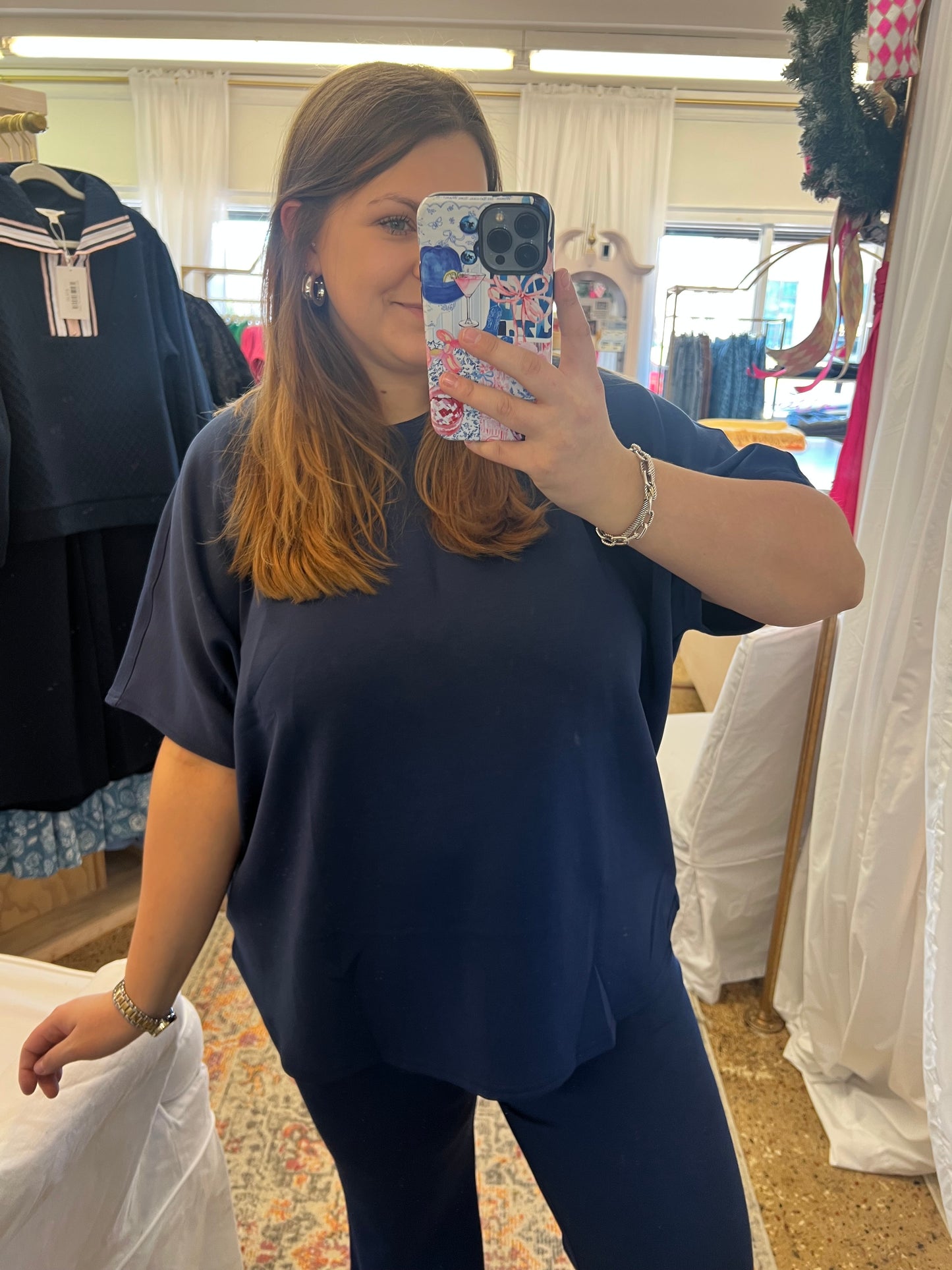 Poncho Top + Bell Bottom Modal Set