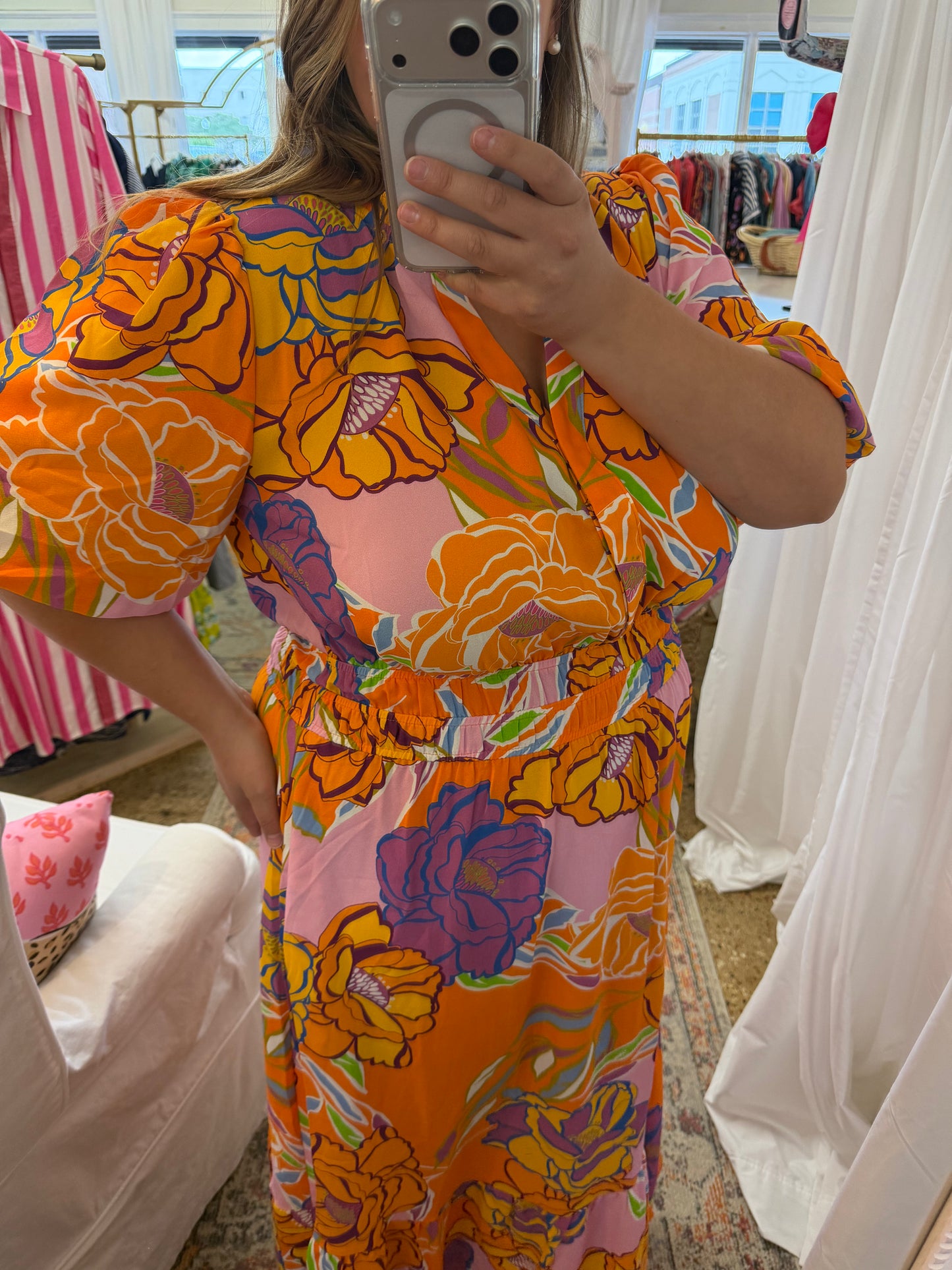 Orange Blossom Maxi Dress