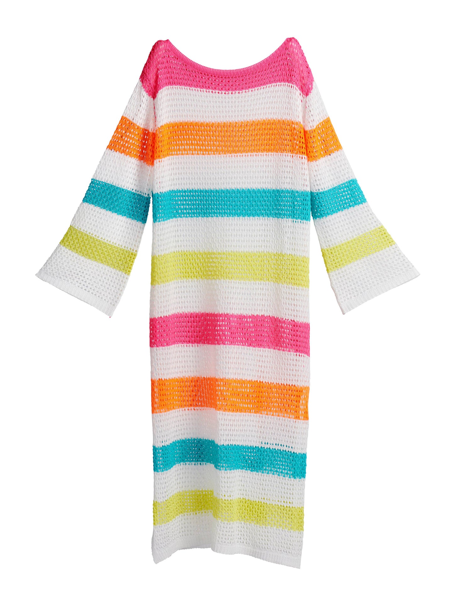 Neon Stripe Maxi Cover-up