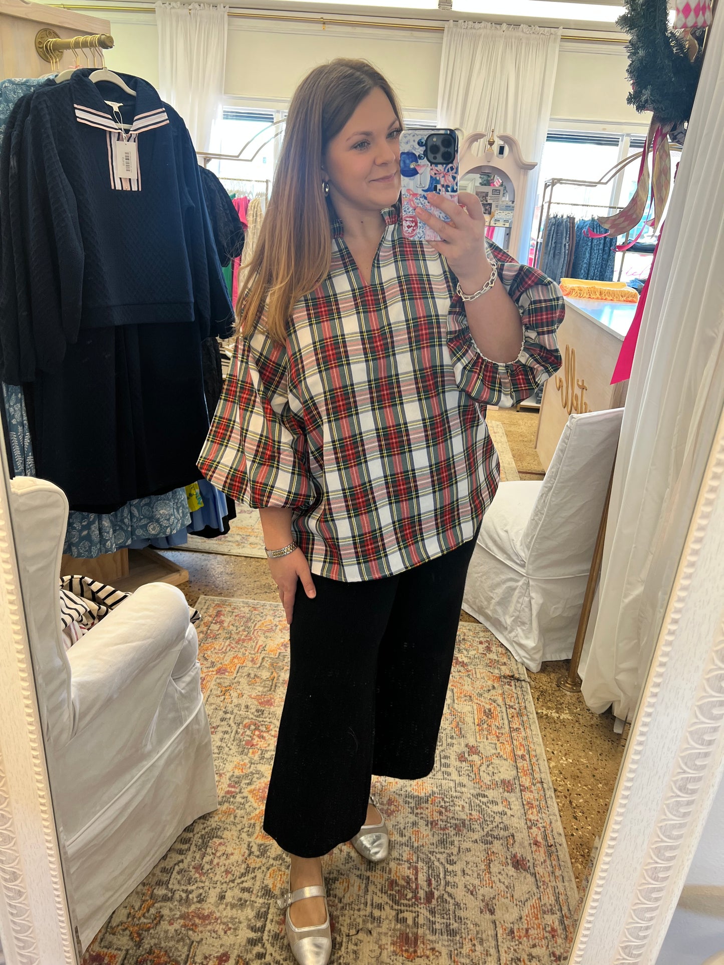 Donna Top- Plaid
