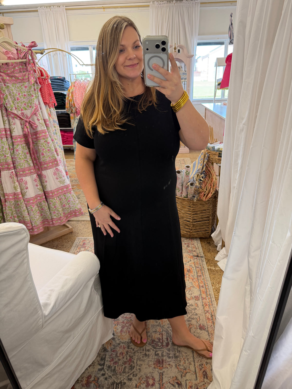 Black Knit Maxi Dress
