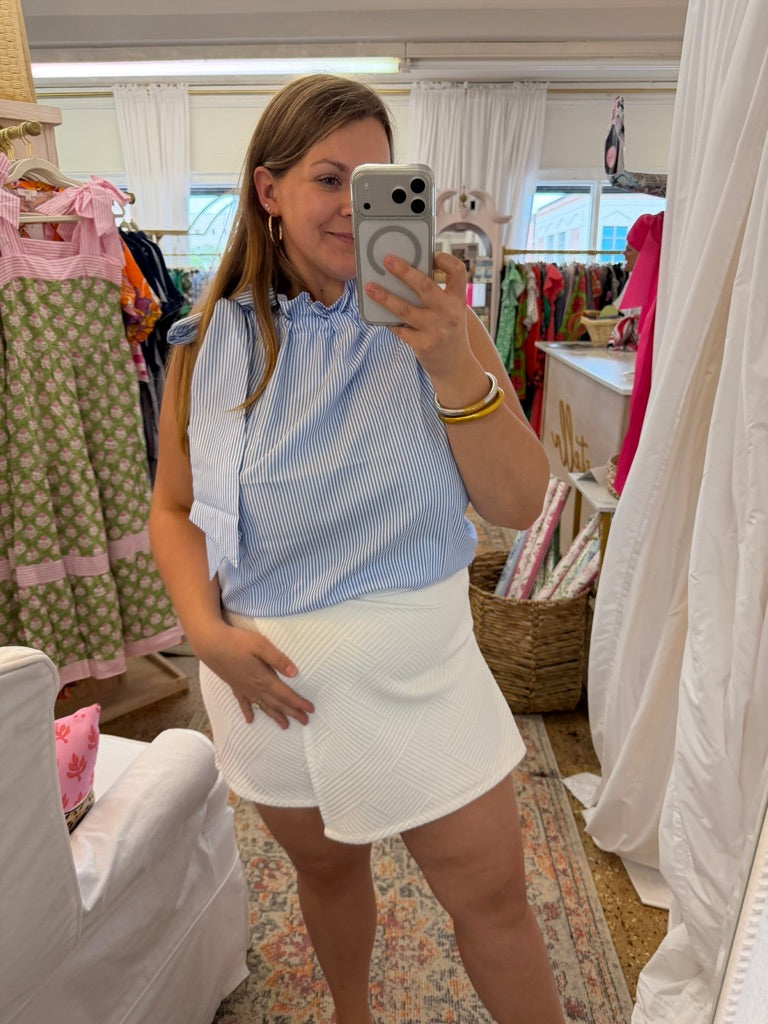 High Neck Bow Top