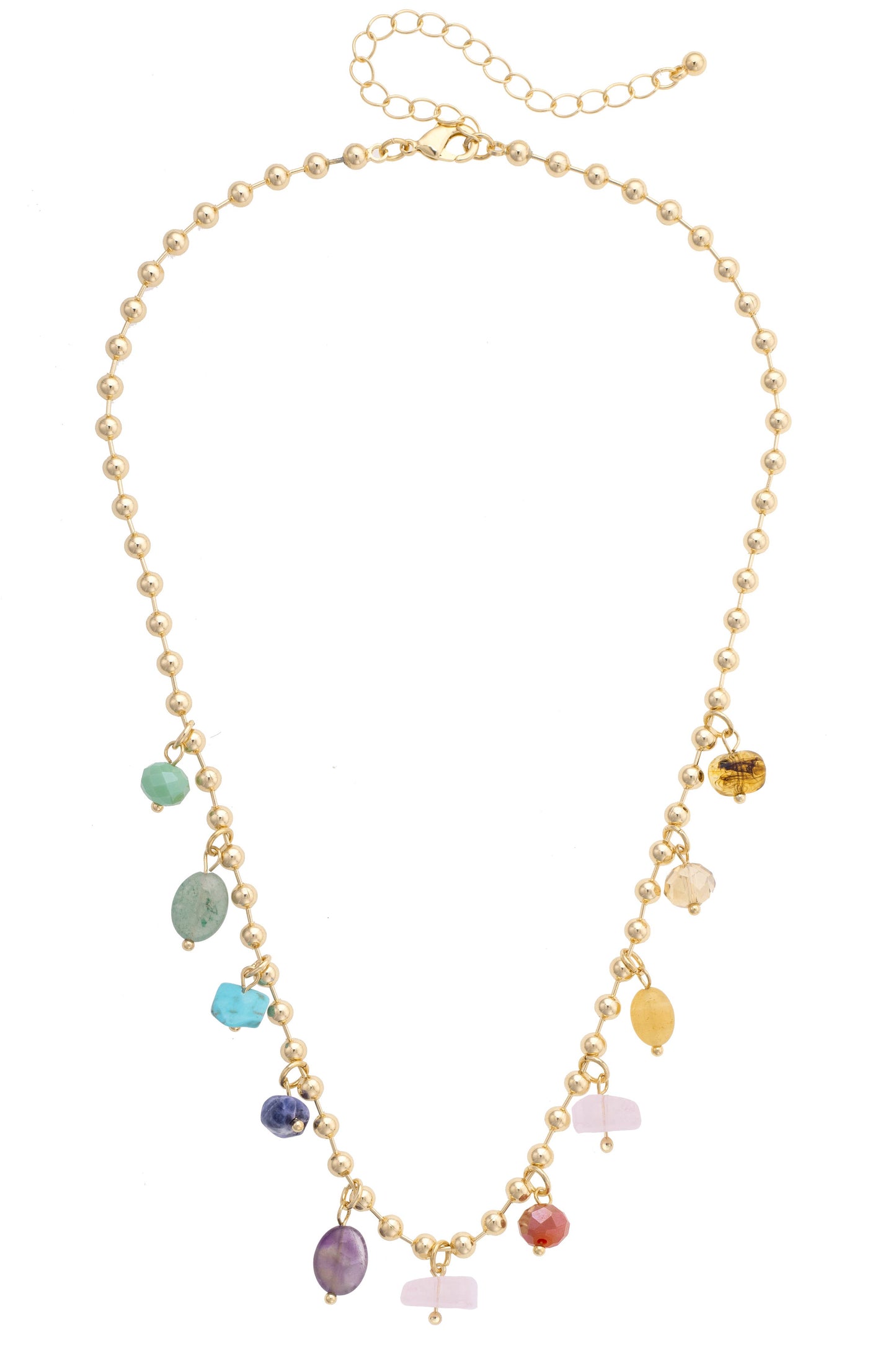 Phifer Gemstone Ball Bead Necklace