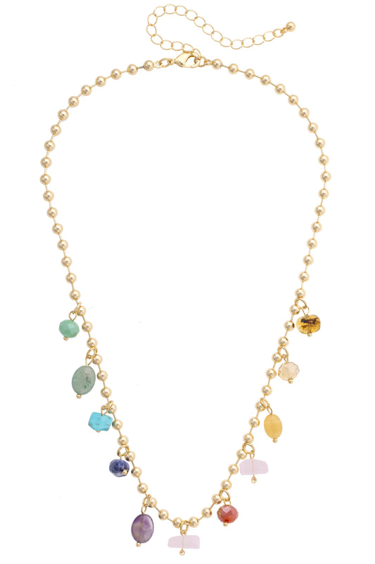 Phifer Gemstone Ball Bead Necklace