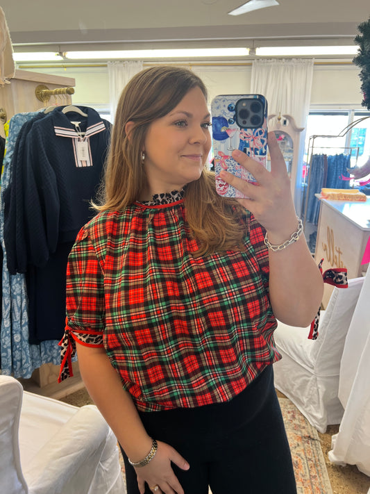 Lana Top- Plaid & Prowl