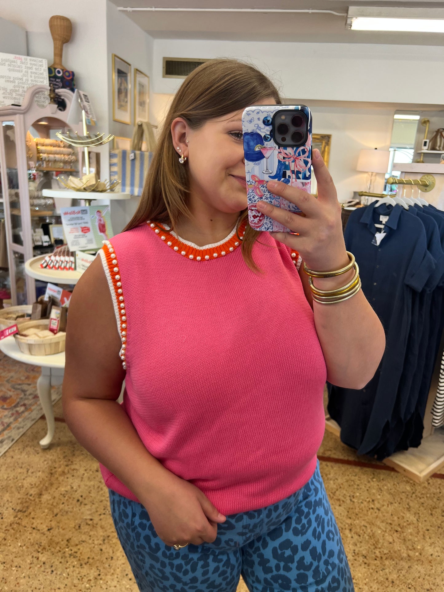 Pink Pearl Sleeveless Sweater