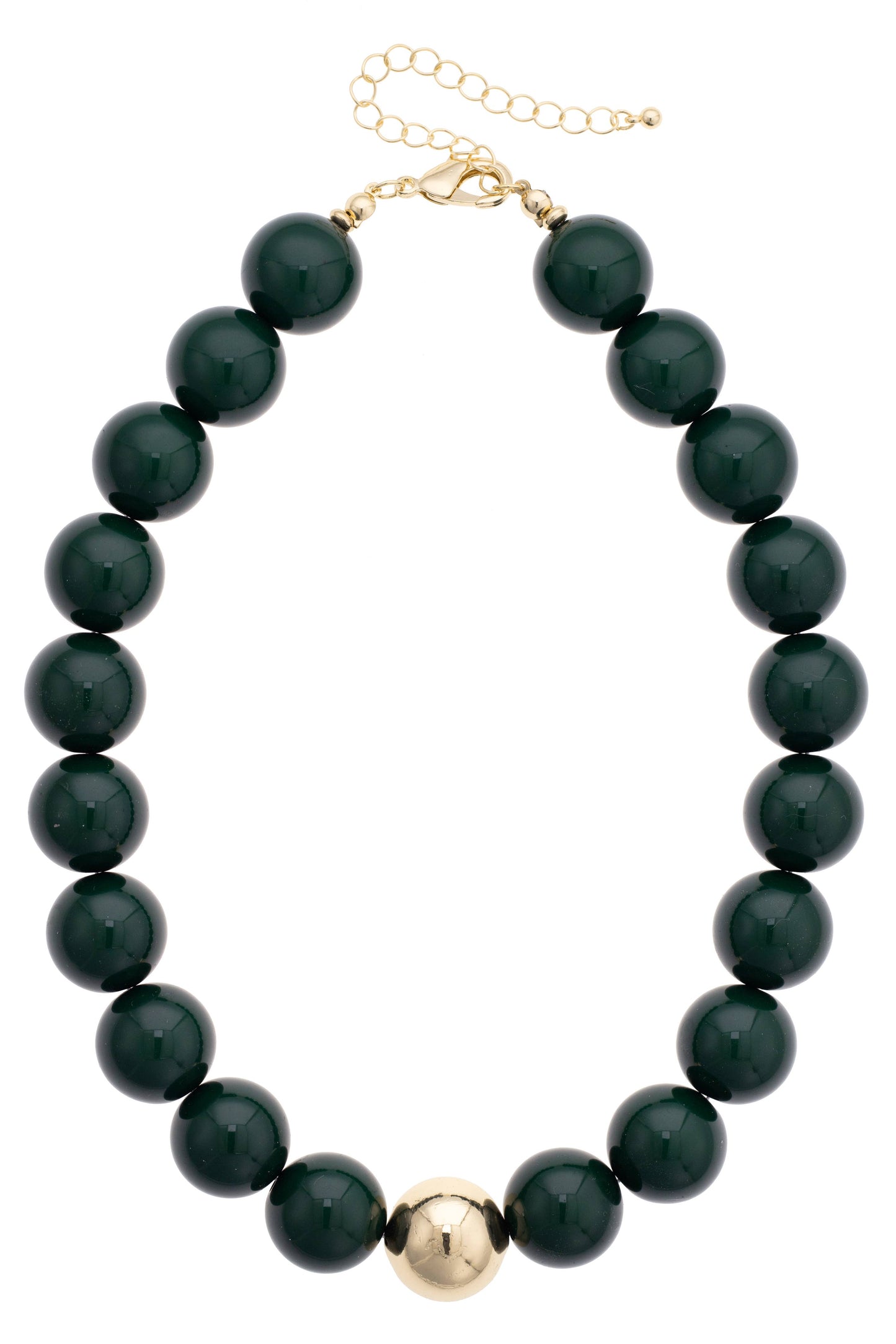 Marjorie Green Beaded Necklace