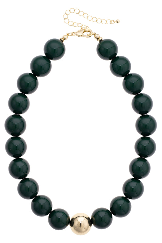 Marjorie Green Beaded Necklace
