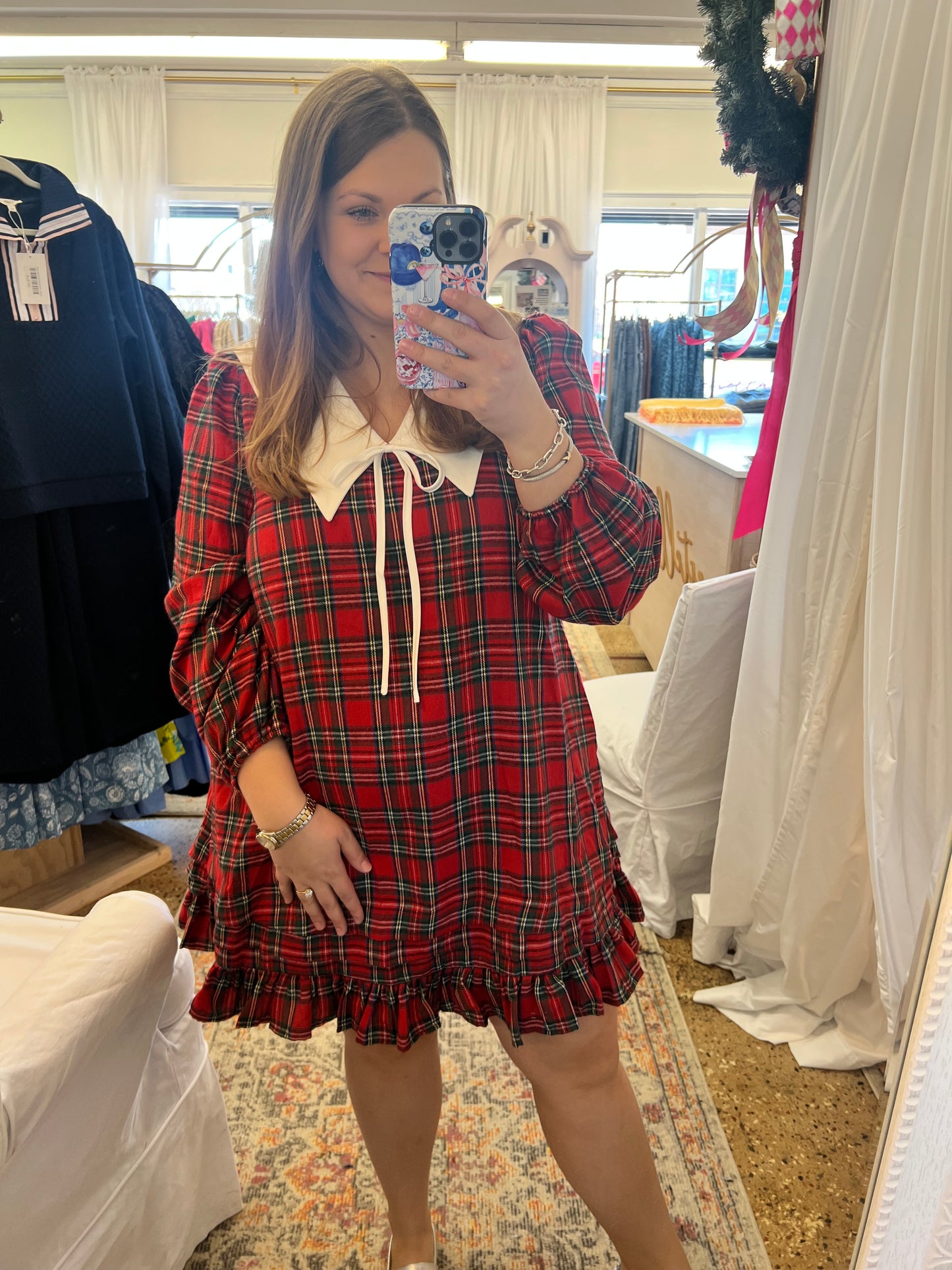 Tartan Sailor Collar Dress