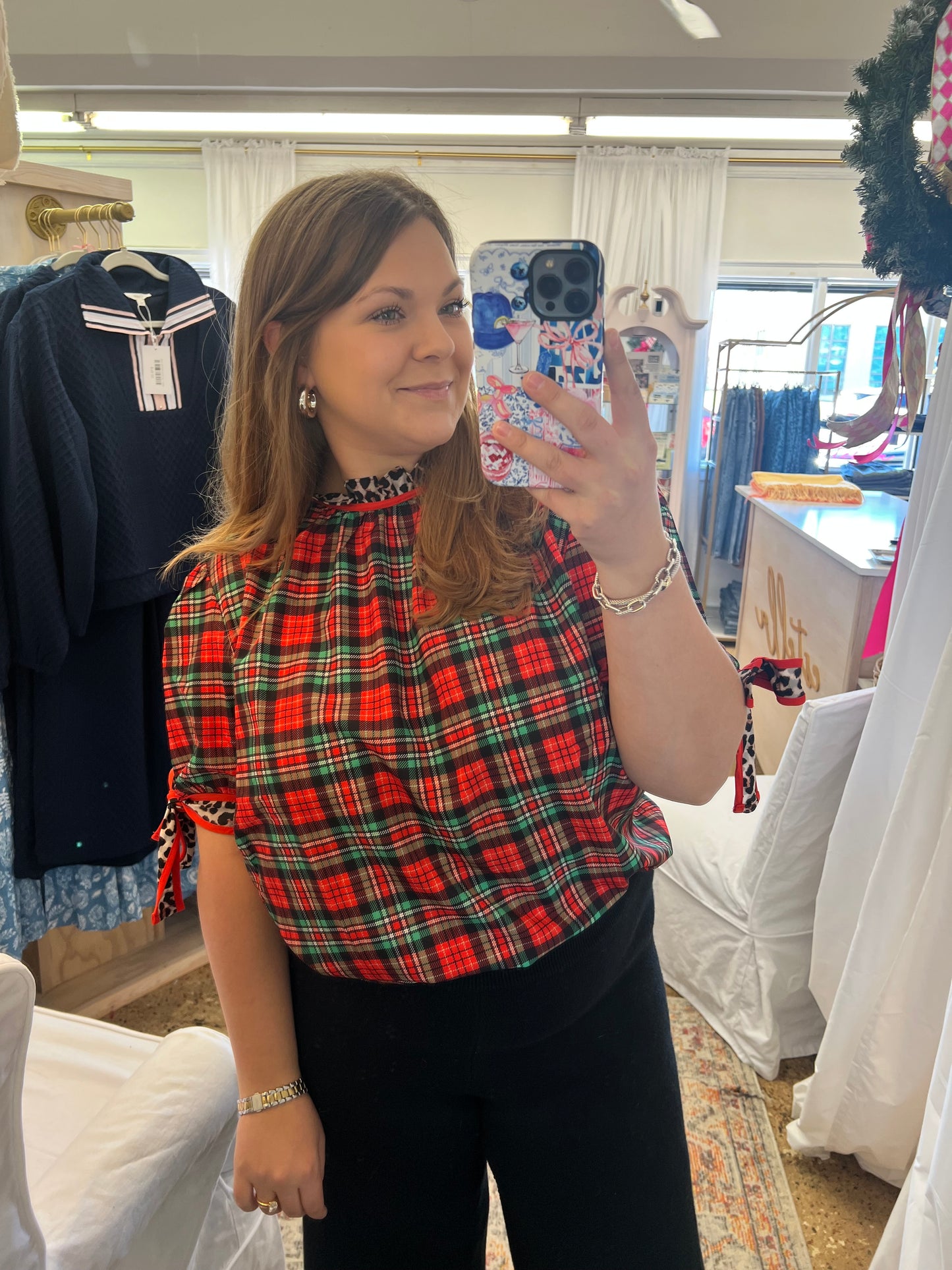 Lana Top- Plaid & Prowl