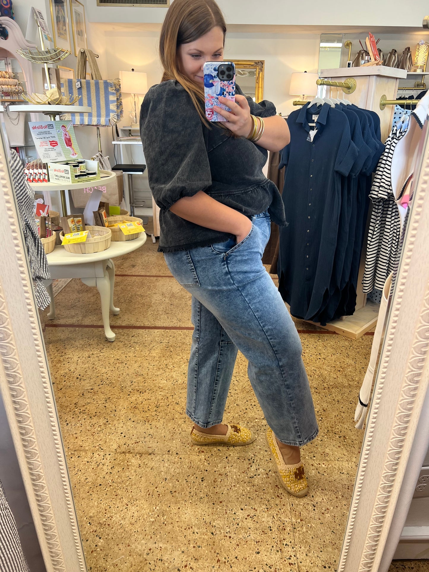 High Waist Barrel Jeans