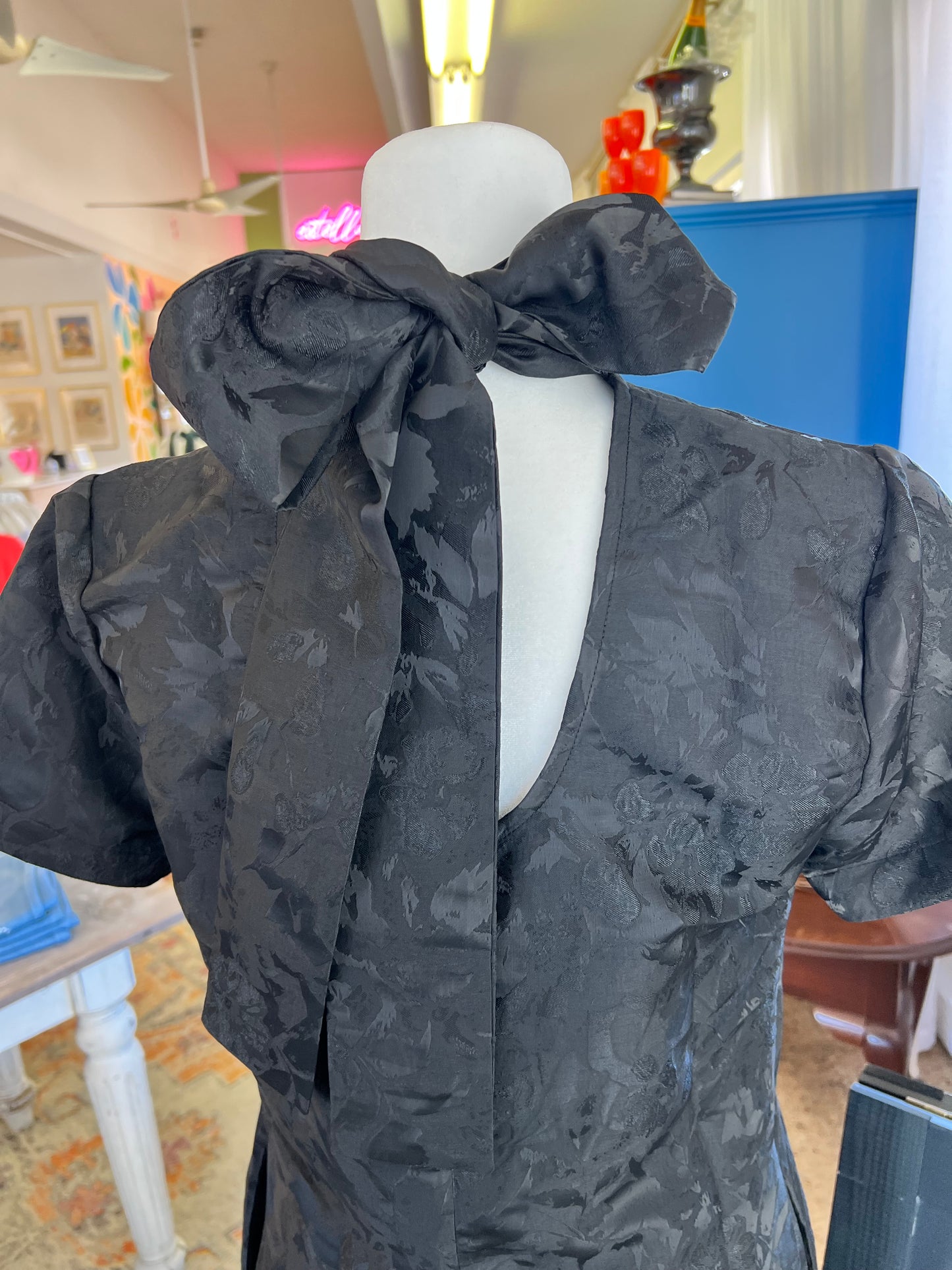 Tie Back Mini Dress