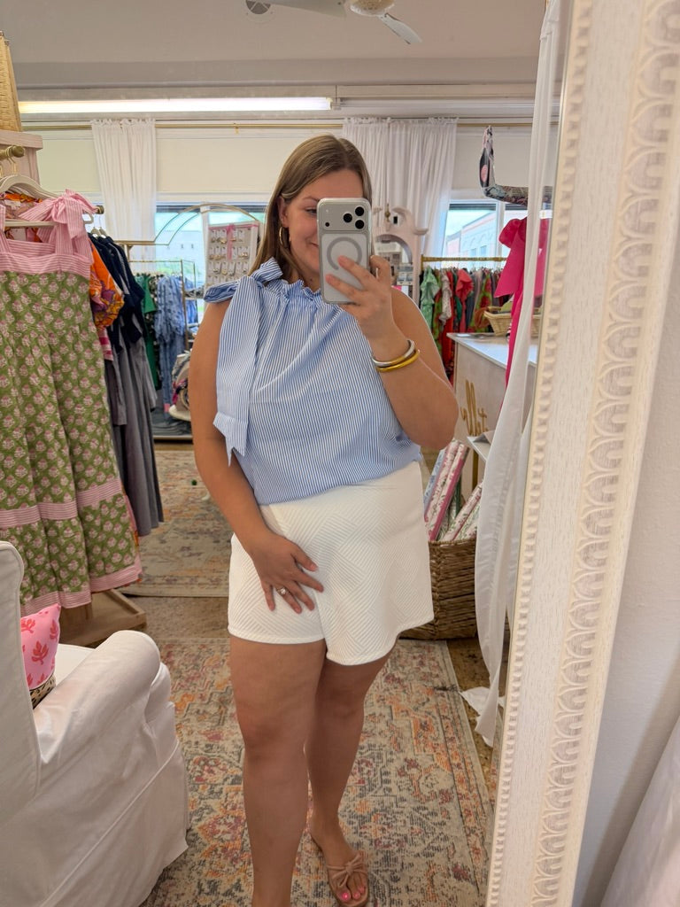 High Neck Bow Top