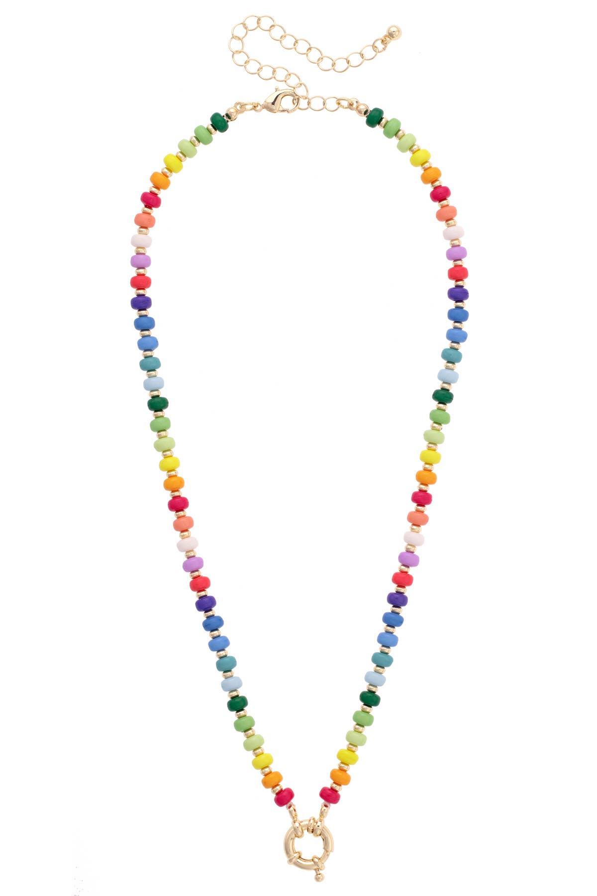 Sunday Rainbow Beaded Necklace