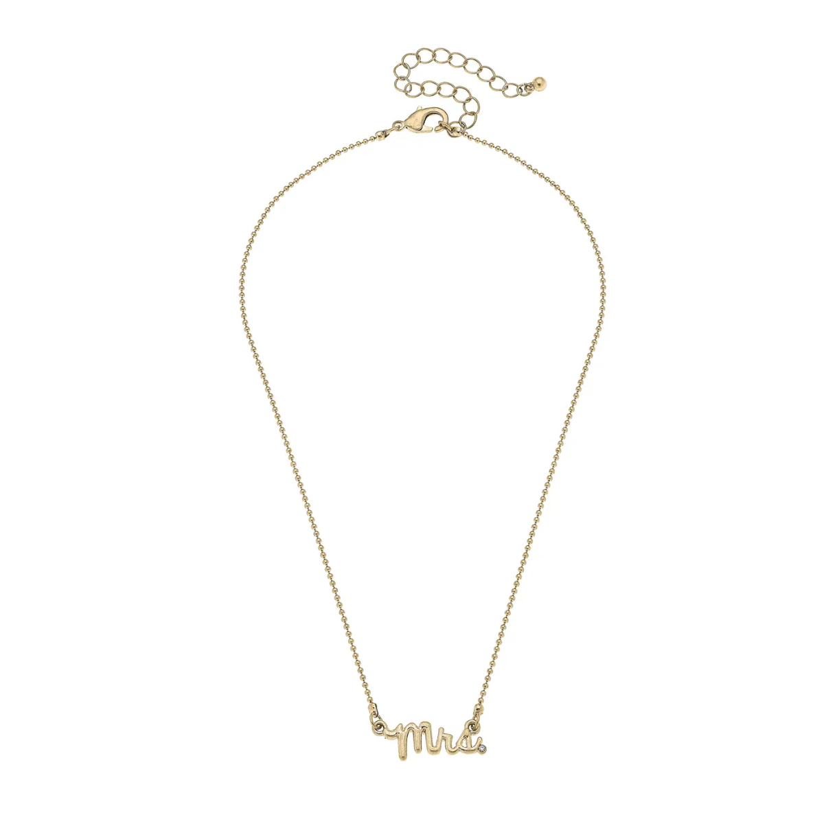 Mrs. Script Necklace