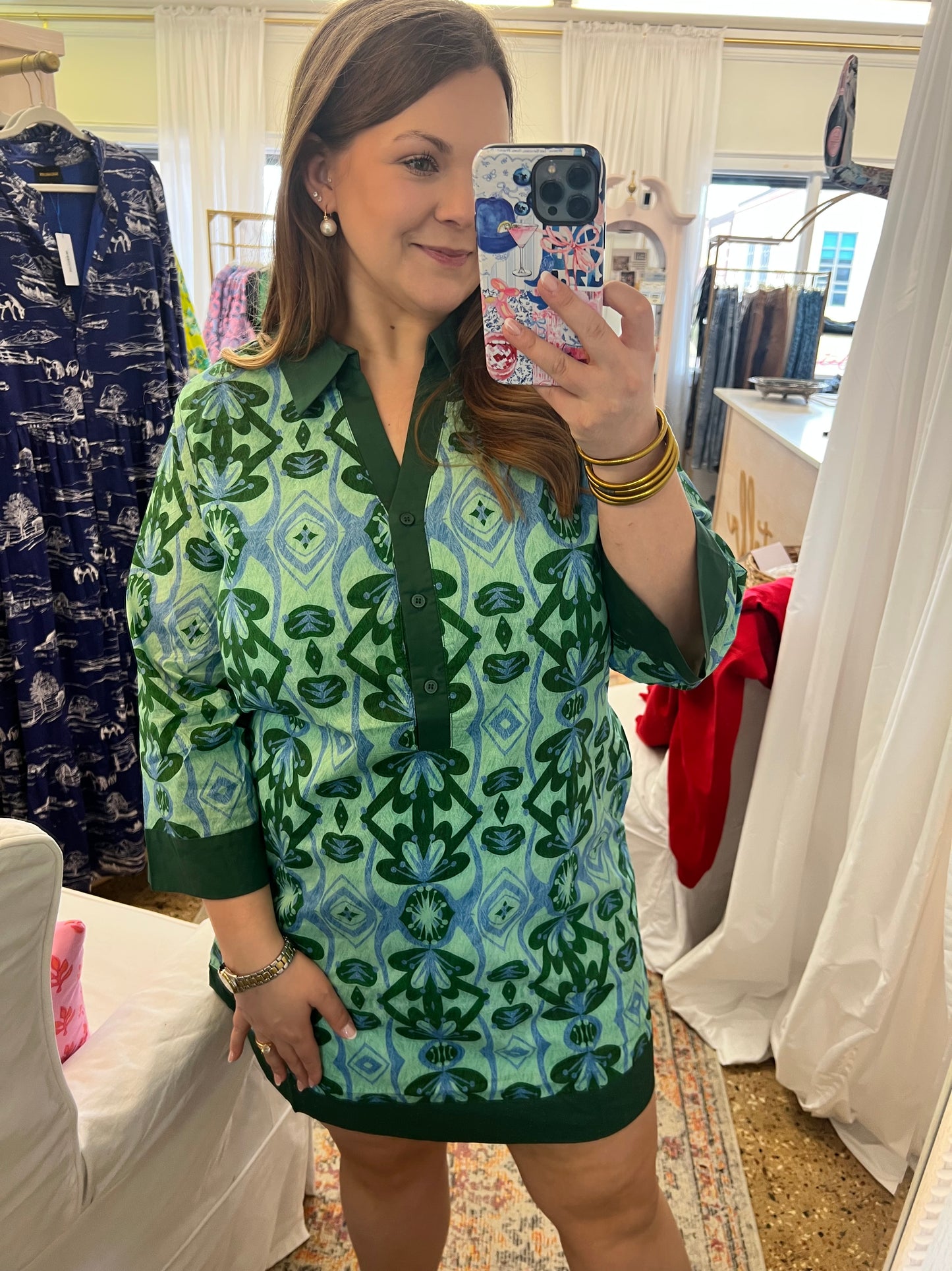 Palm Beach Collared Mini Dress