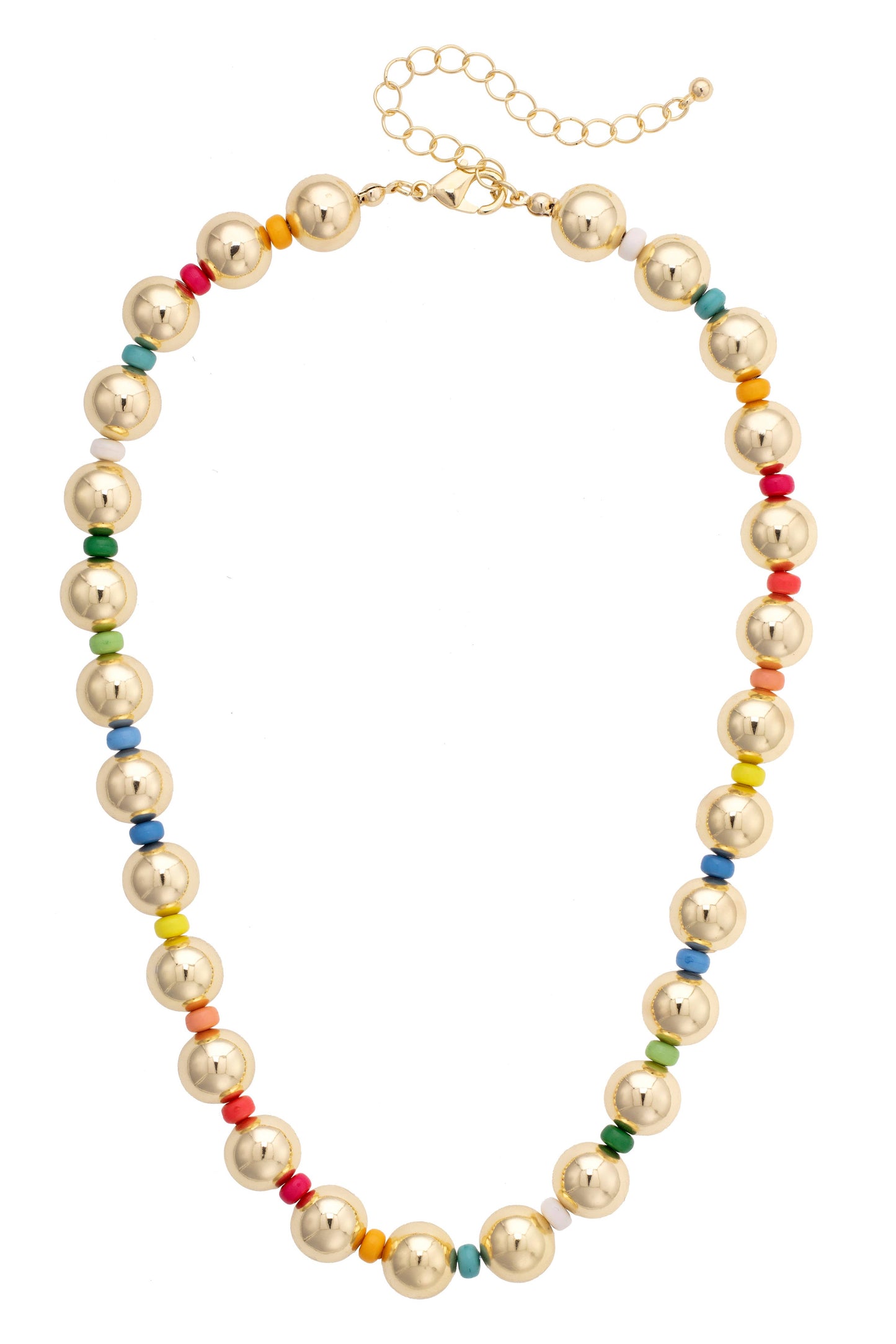 Blakely Rainbow Ball Bead Necklace