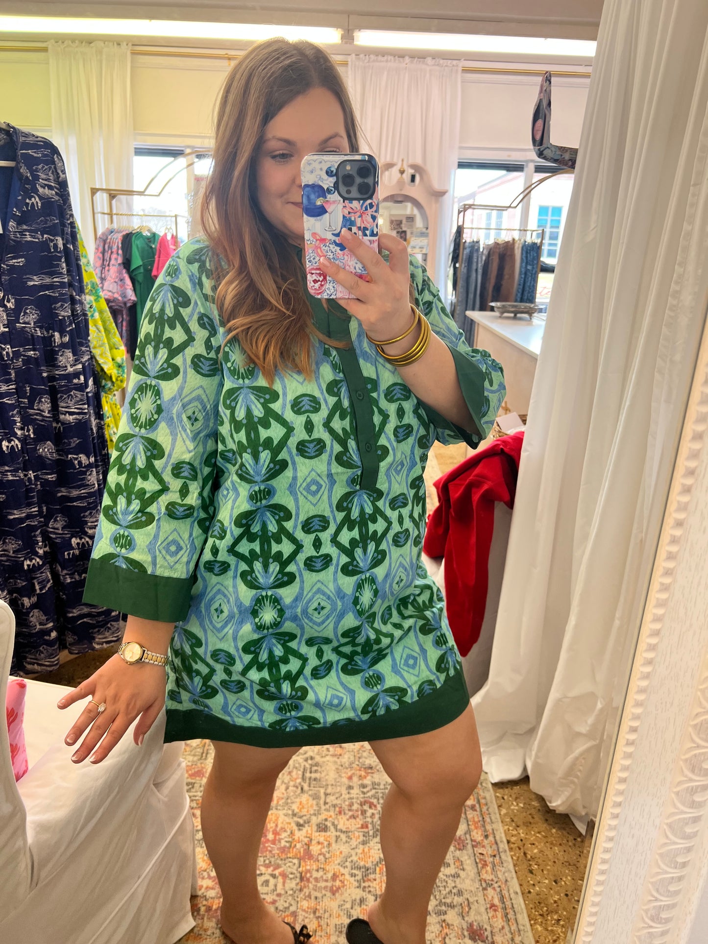 Palm Beach Collared Mini Dress