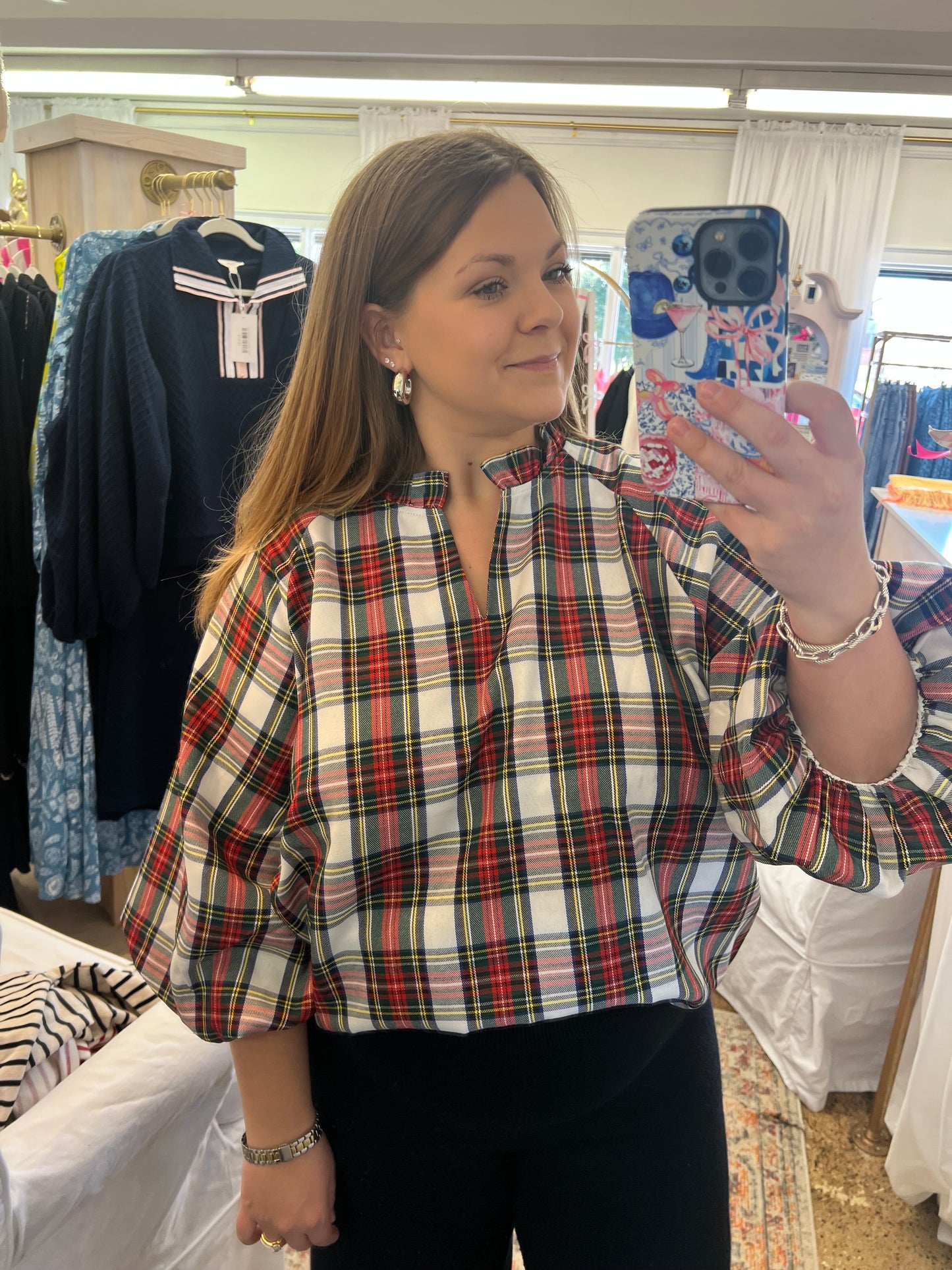 Donna Top- Plaid