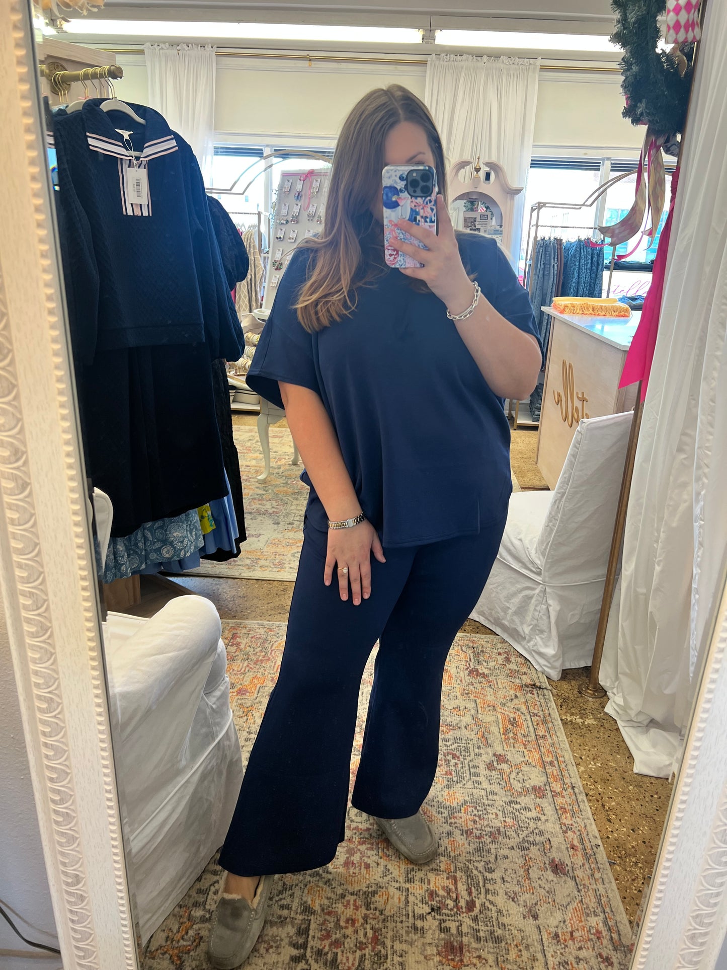 Poncho Top + Bell Bottom Modal Set