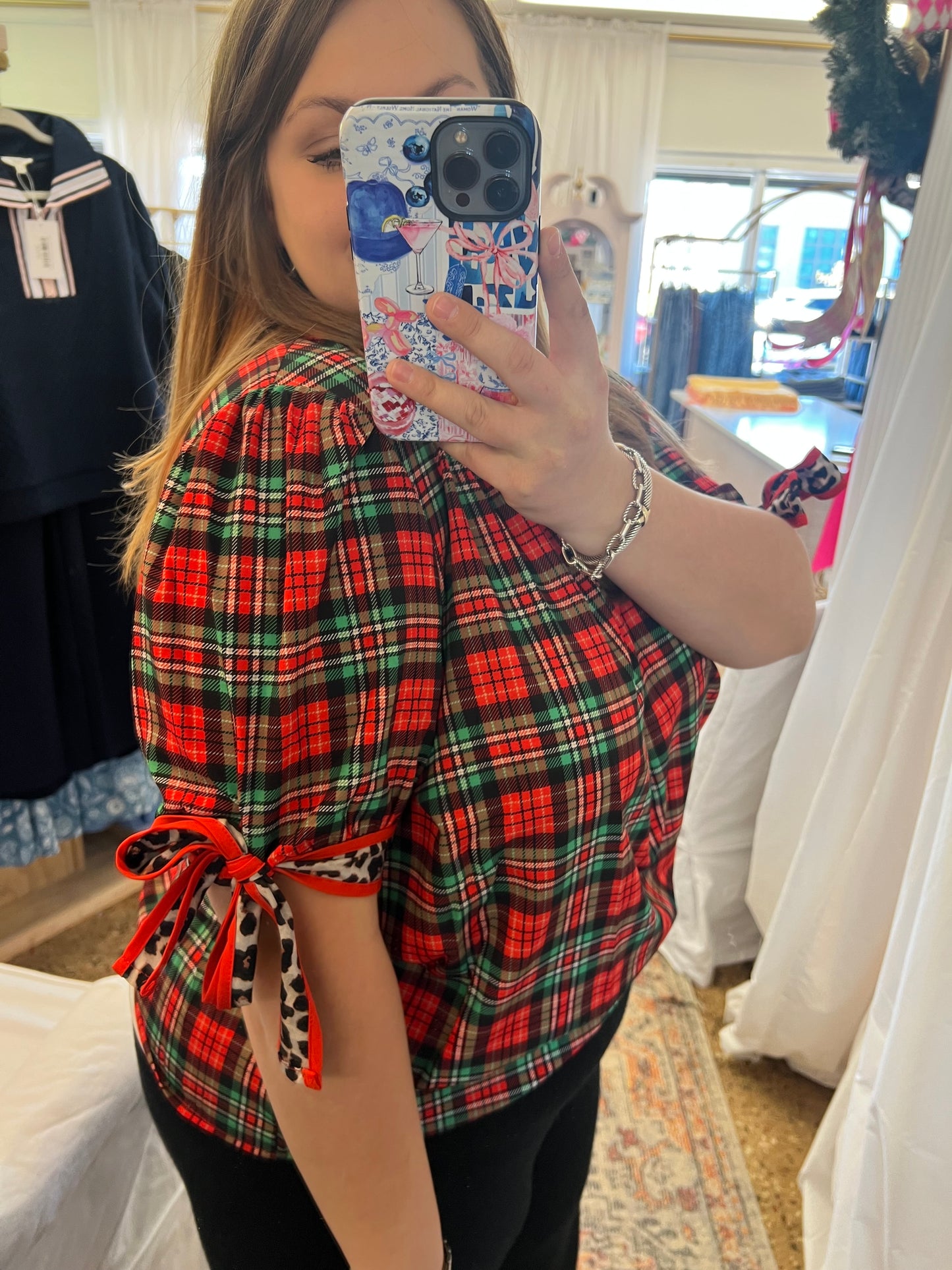 Lana Top- Plaid & Prowl